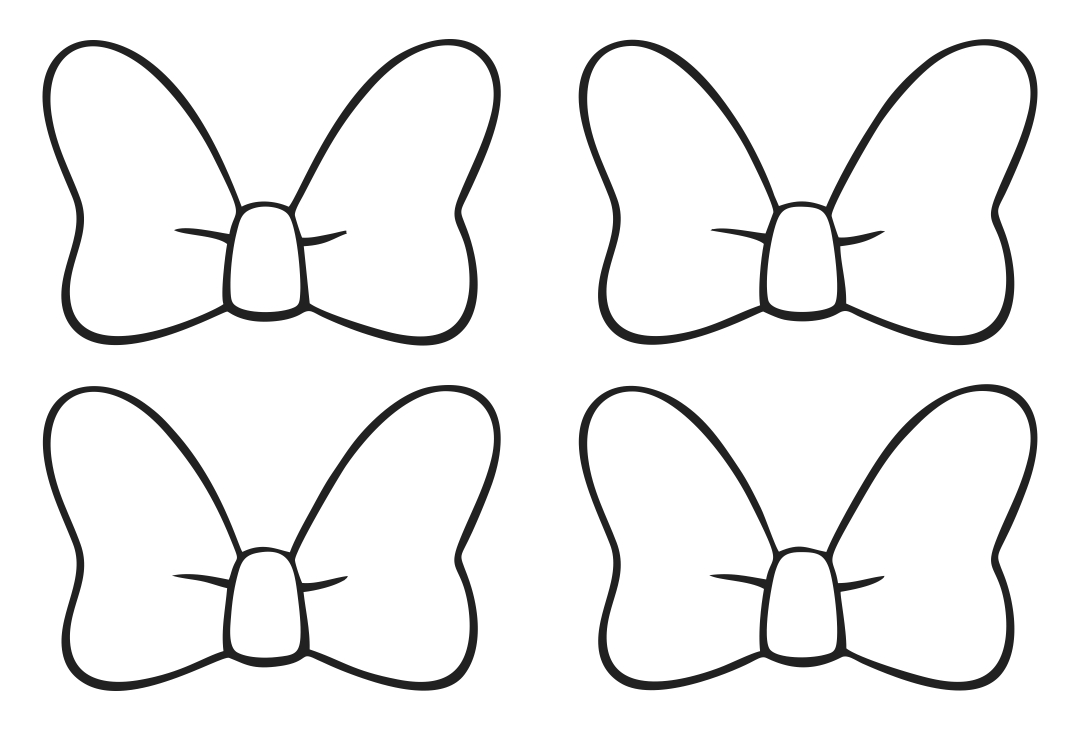 minnie mouse bow template