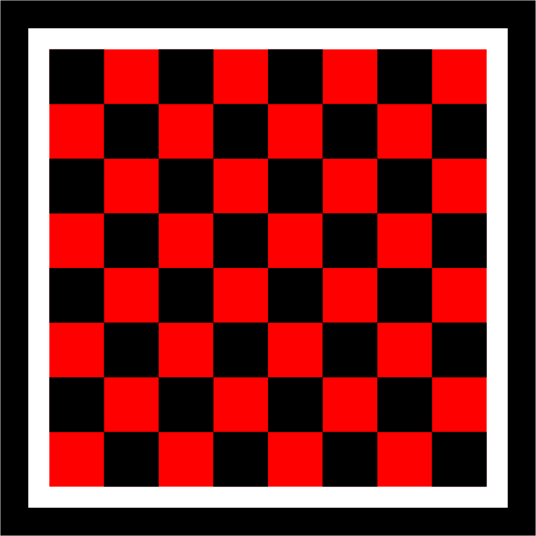 Printable Checkers Board Game Template