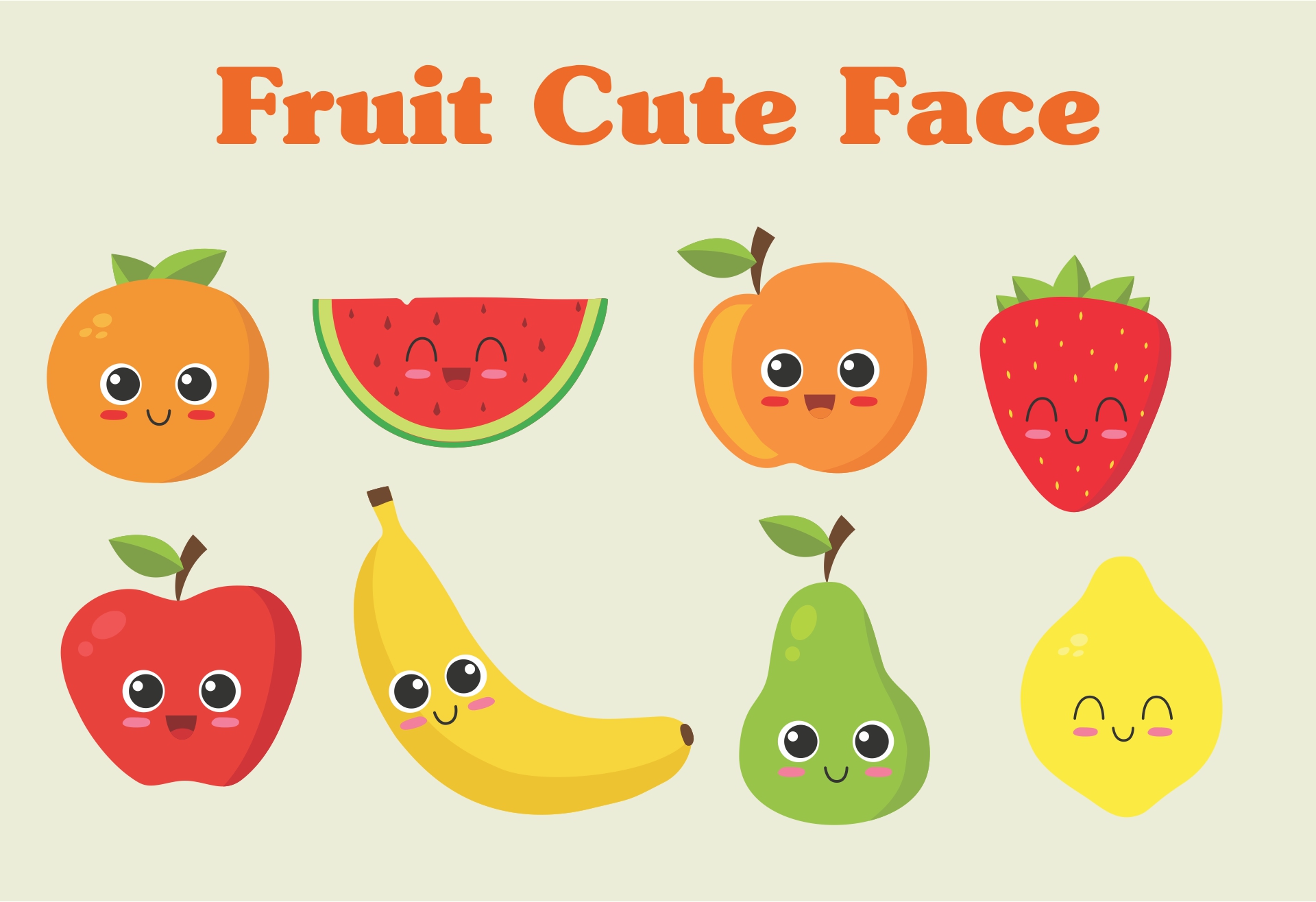 Printable Fruit Faces