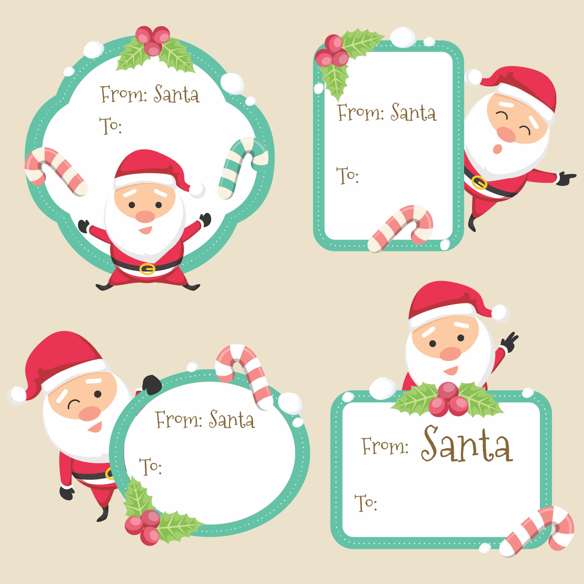 Secret Santa Tags Free Printable Printable Word Searches