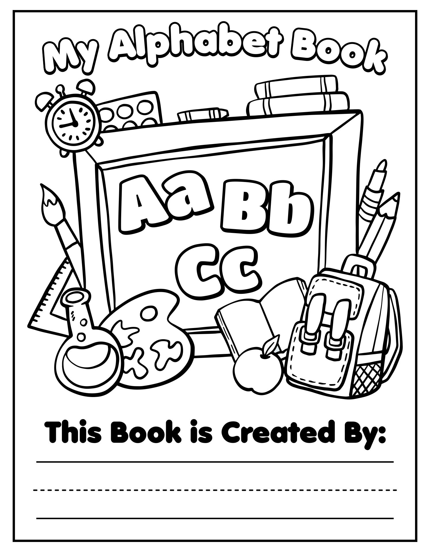 Alphabet Book Cover Page
