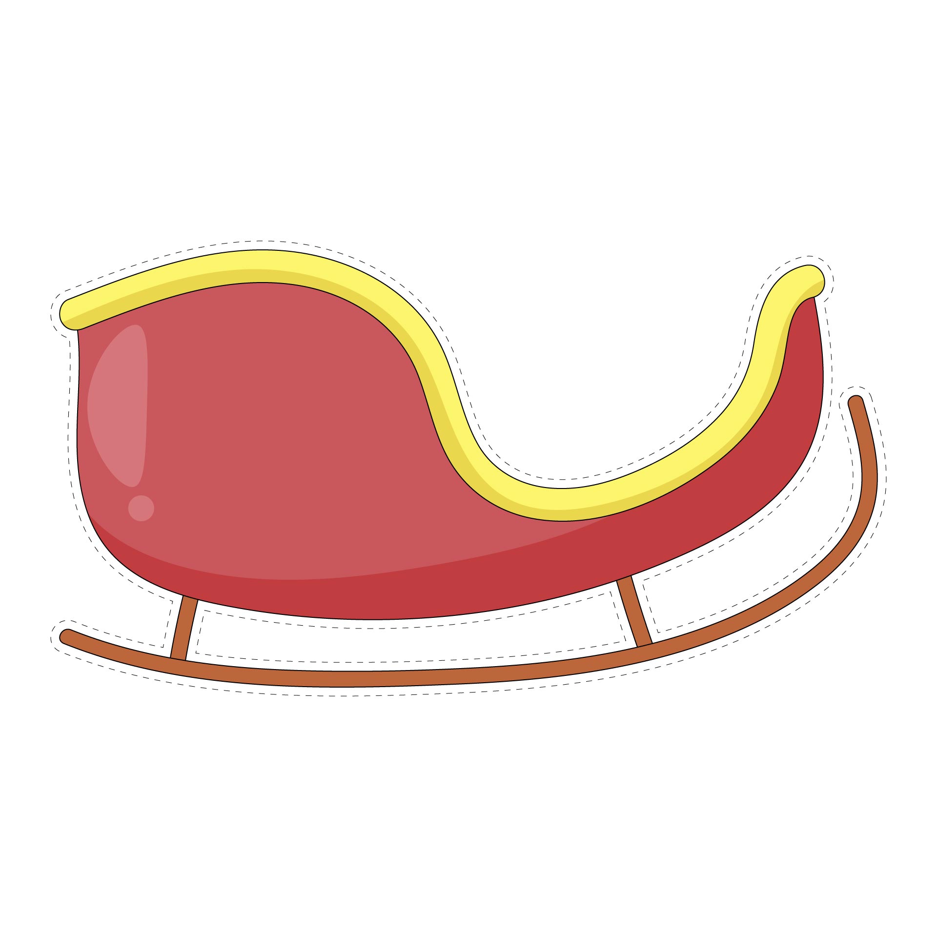 10 Best Printable Sleigh Template PDF For Free At Printablee
