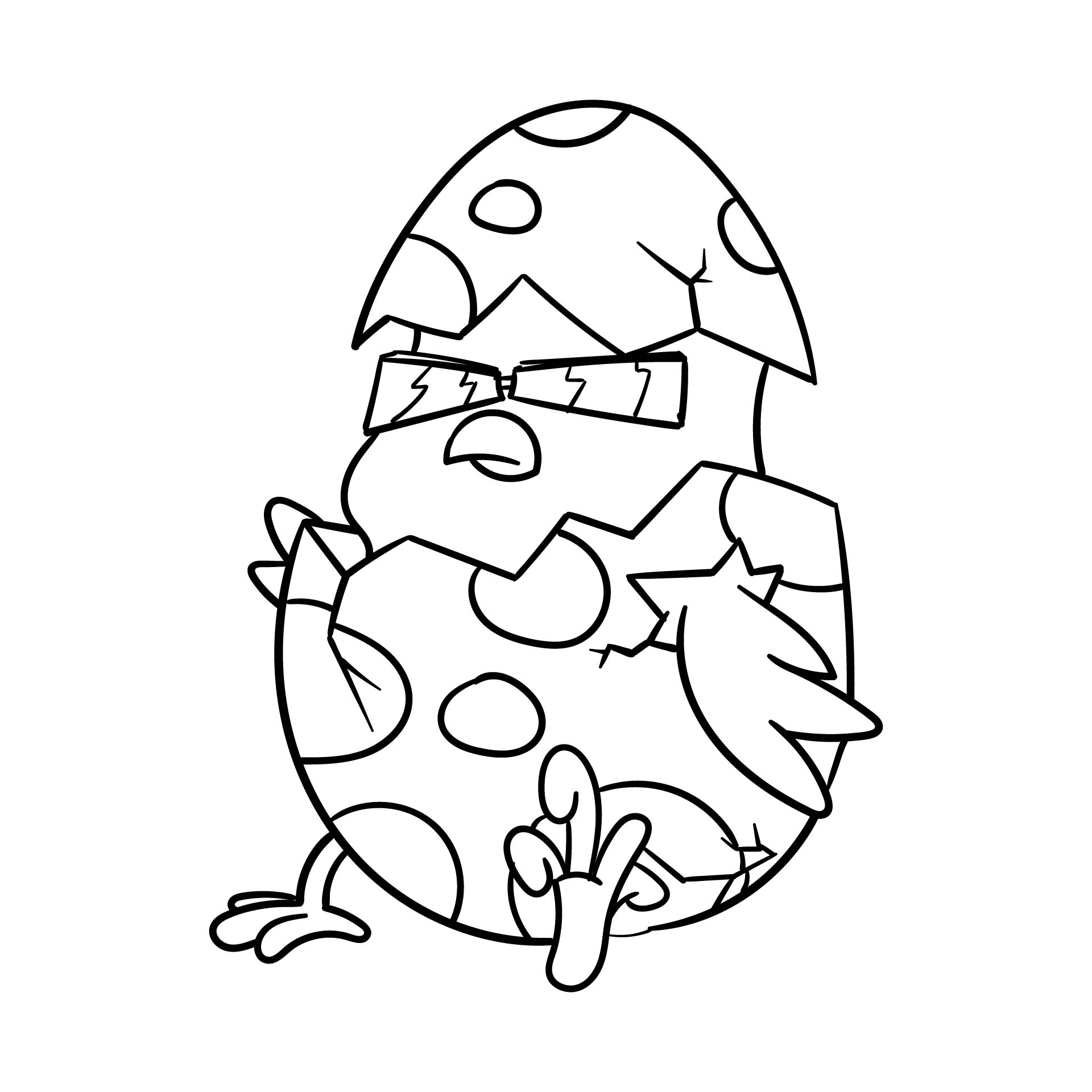 Easter Chicks Coloring Pages