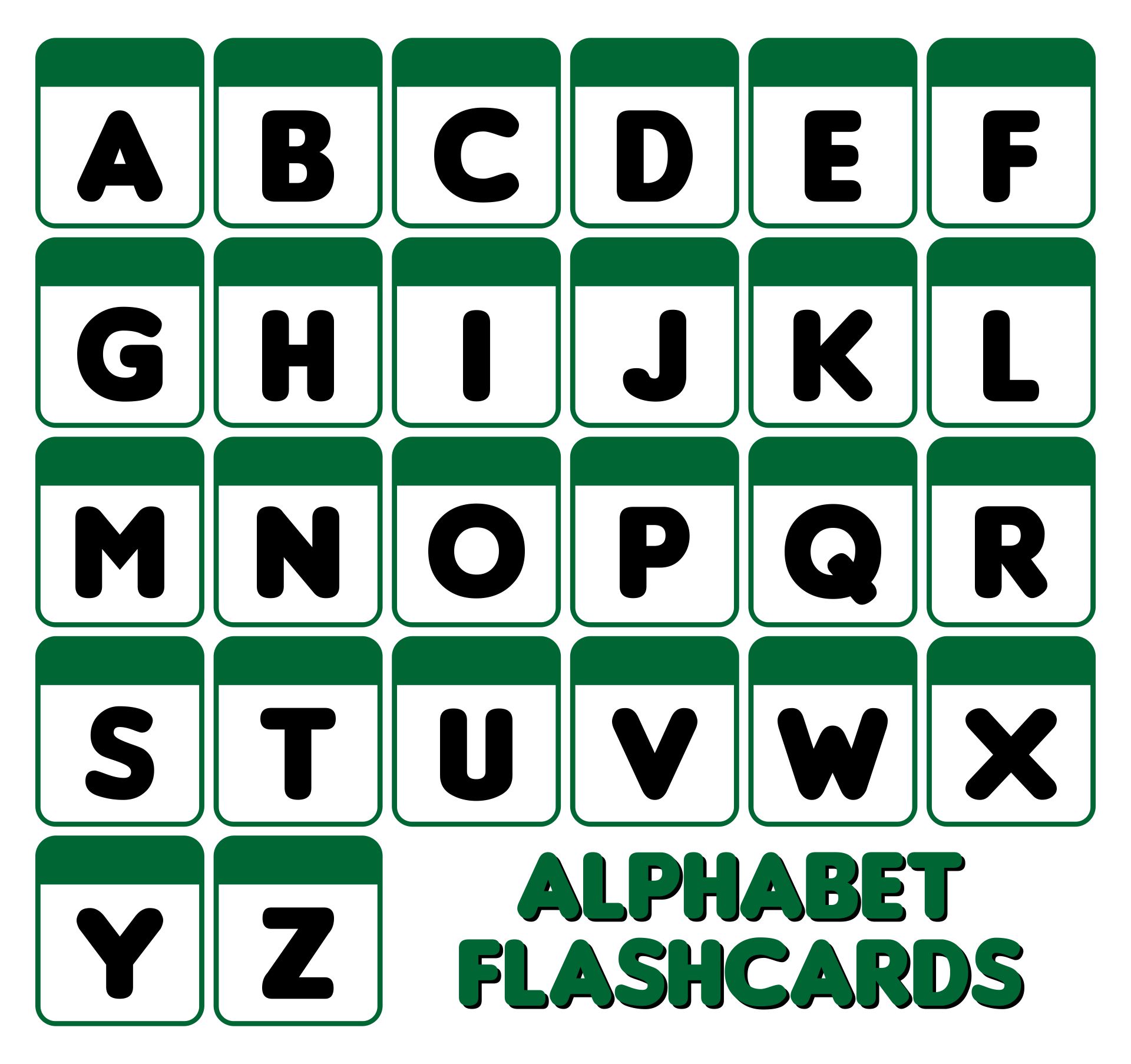 Free Printable Alphabet Tabs