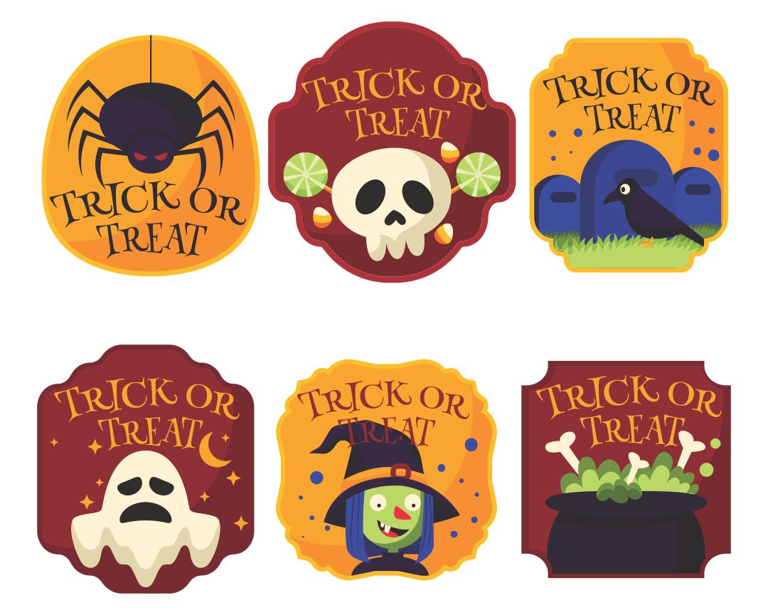  Printable Halloween Tags Vintage