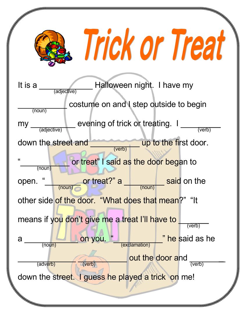 15 Best Adult Halloween Mad Libs Printable