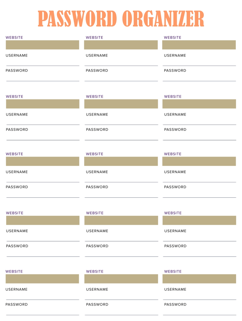 10 Best Free Printable Password Organizer Worksheets Printablee password-organizer-printable-simply-stacie