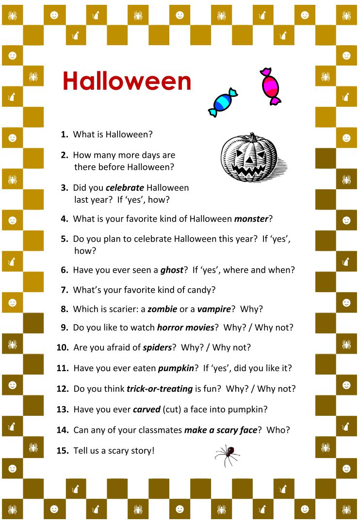 Printable Halloween Worksheets and Stories