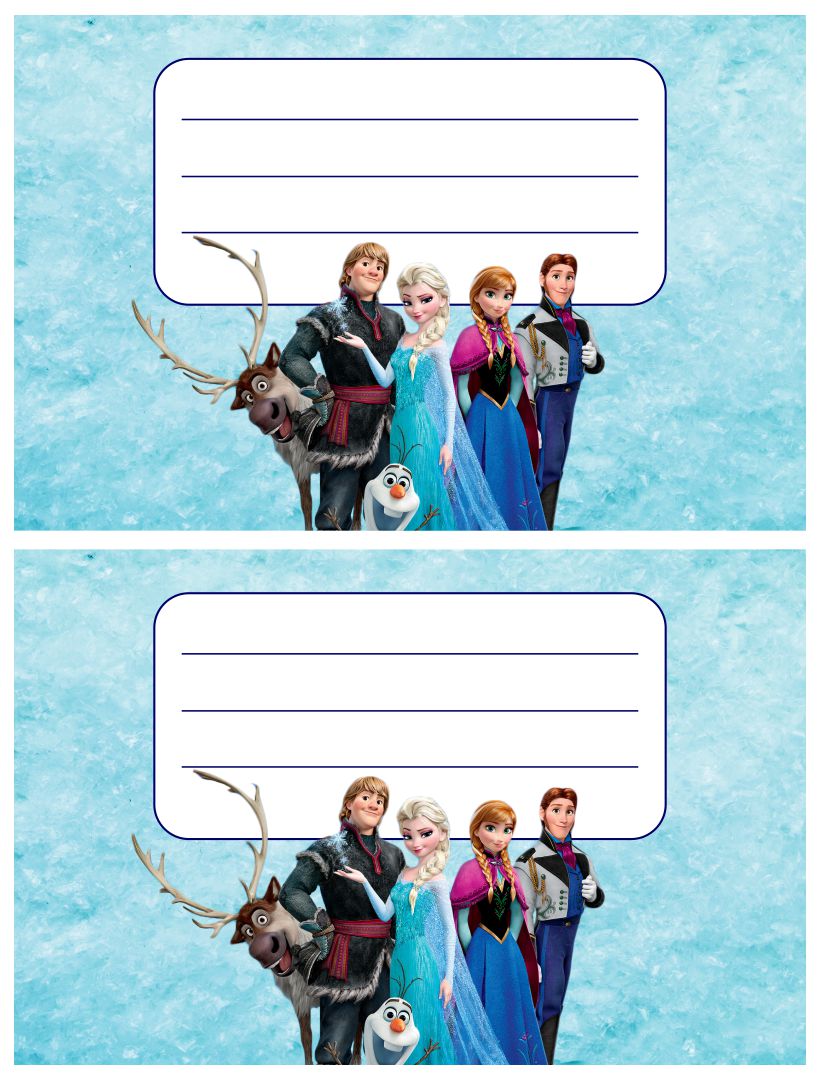 Disney Frozen Printable Birthday Cards