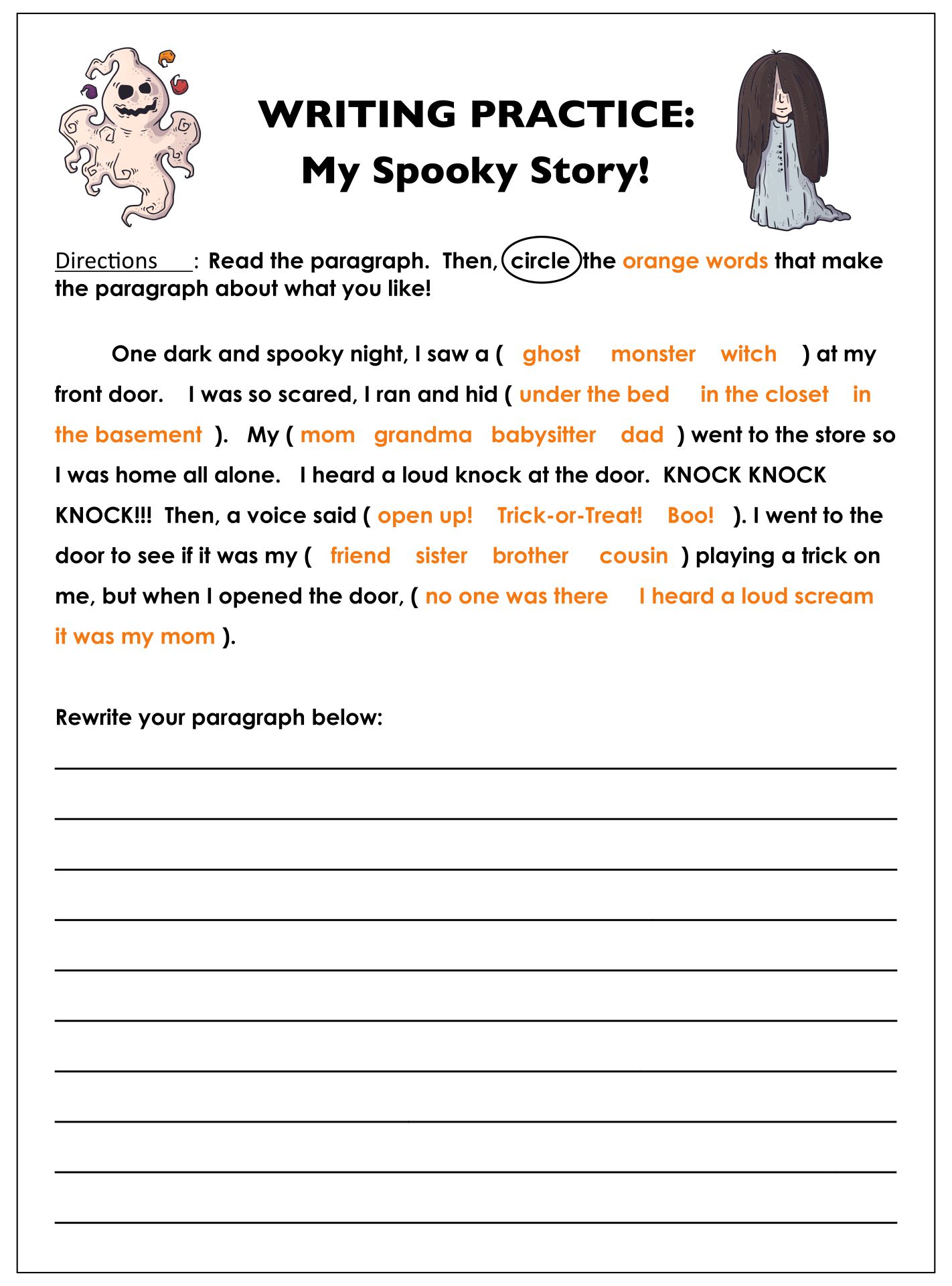 15 Best Printable Halloween Worksheets And Stories Printablee 15 Best Printable Halloween Worksheets And Stories Printablee