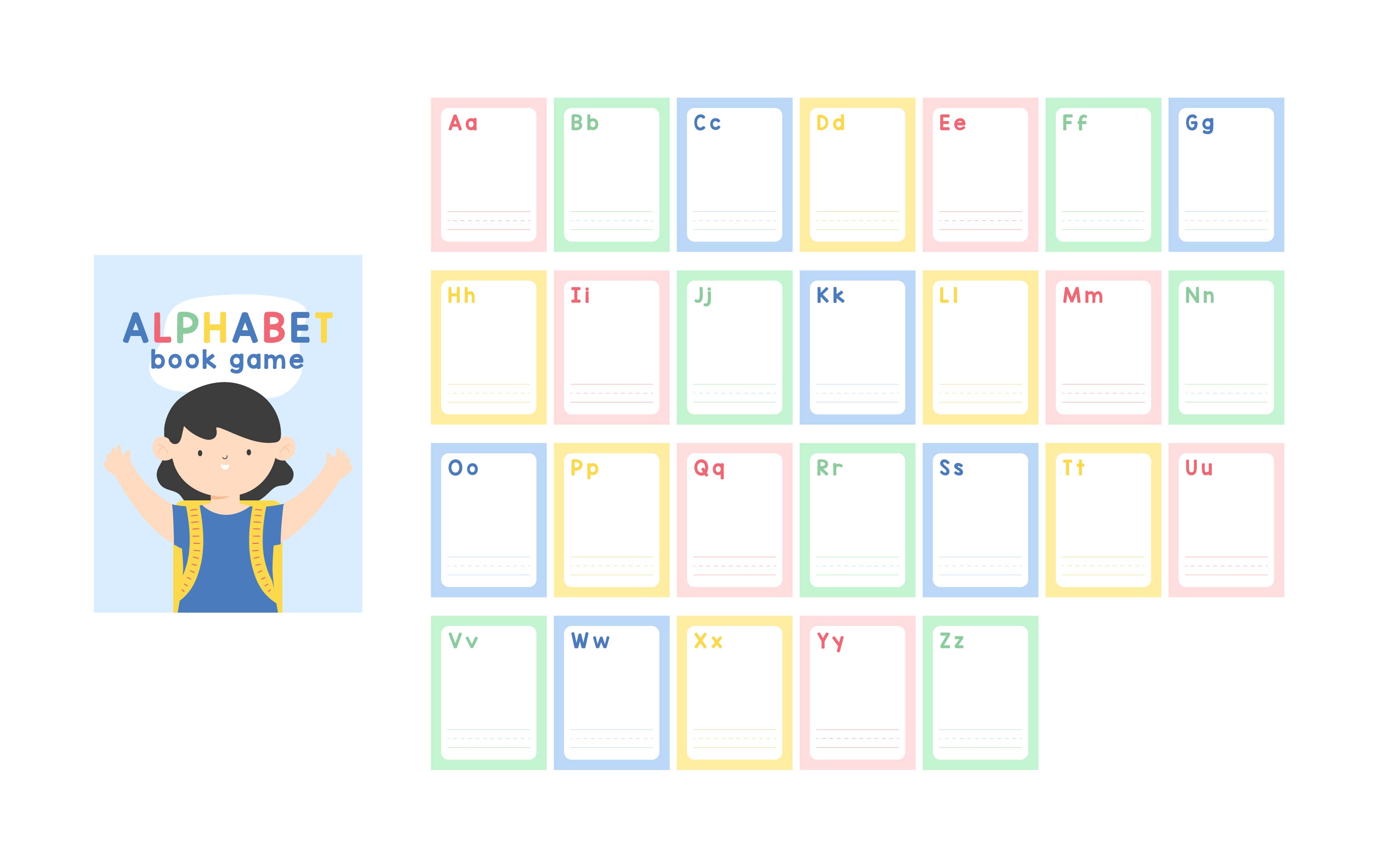 Baby Shower Alphabet Book Game