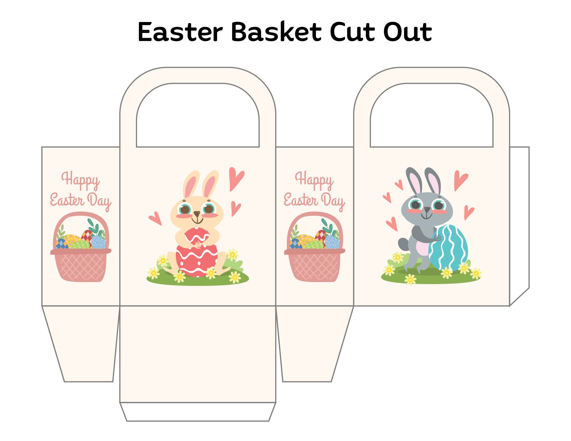 Easter Basket Cut Out