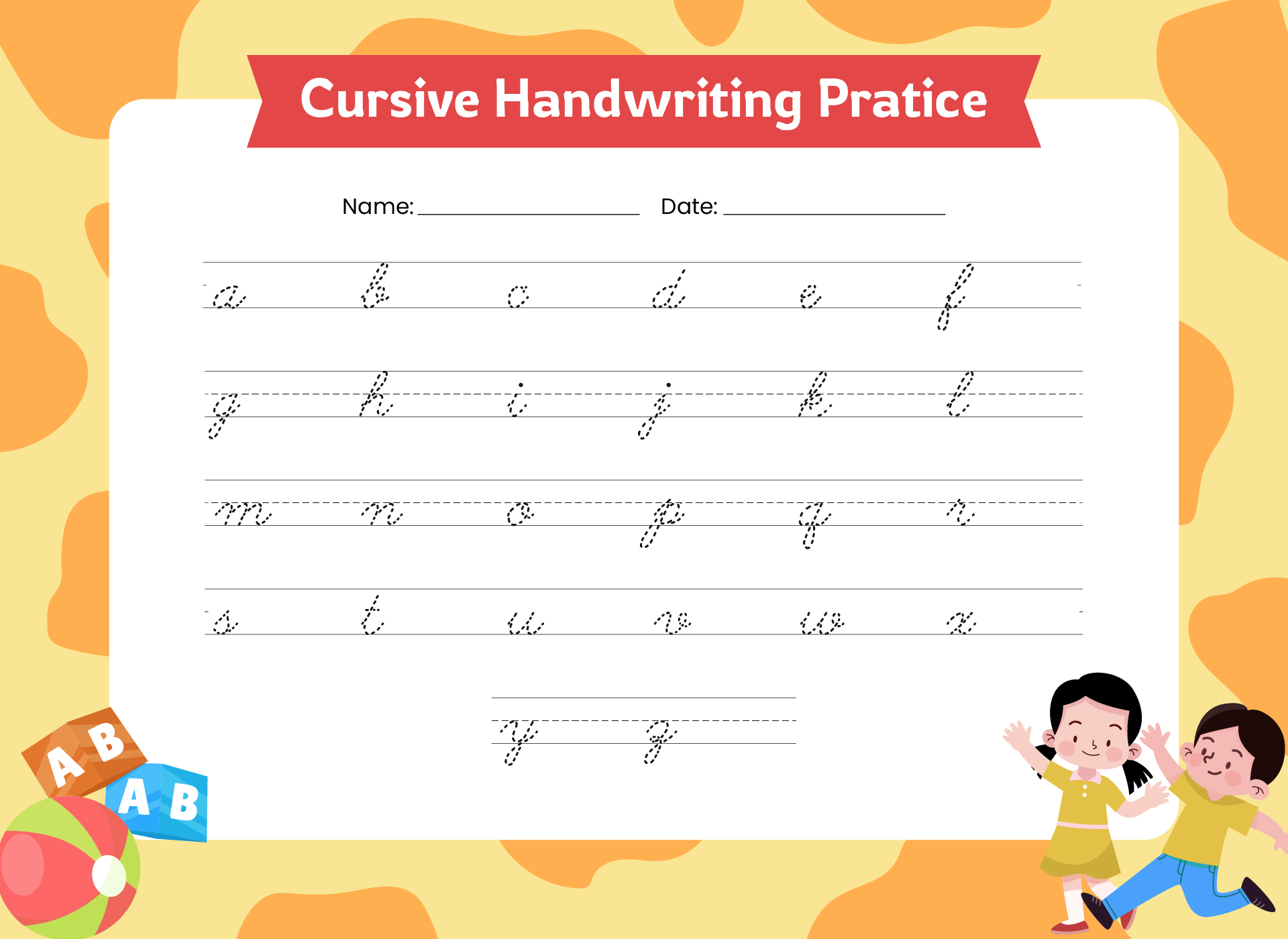 Cursive Writing Free Printable Cursive Handwriting Worksheets 