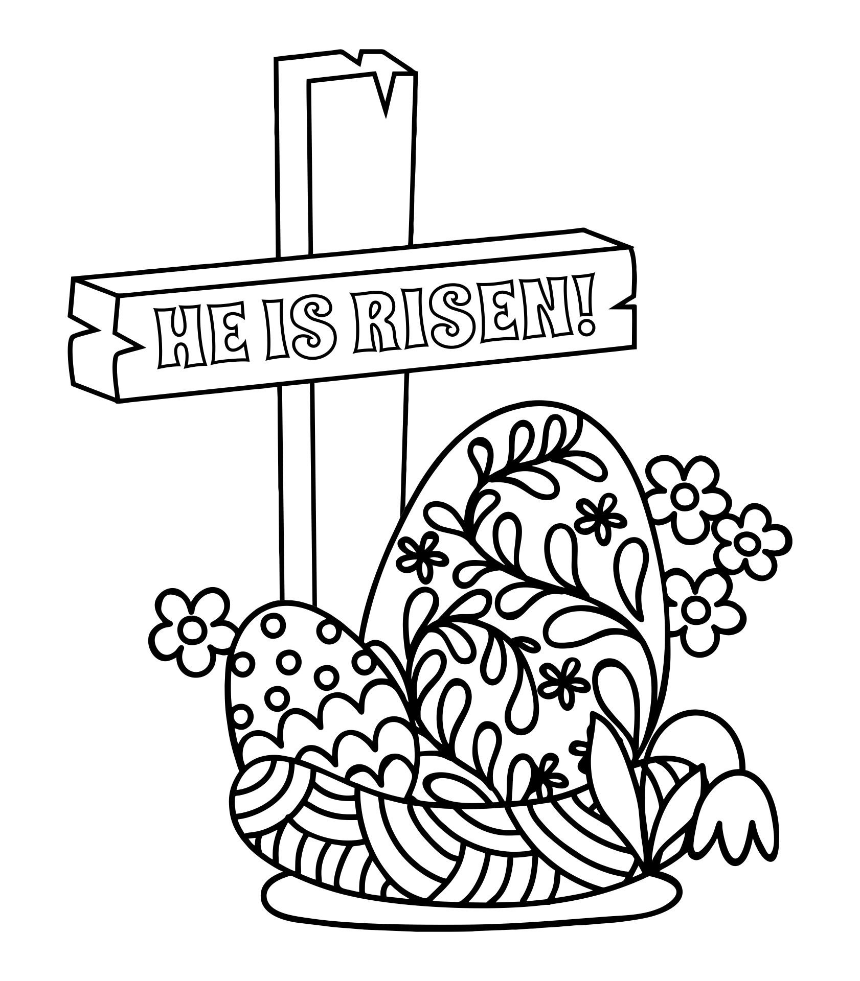 Printable Easter Bible Coloring Pages