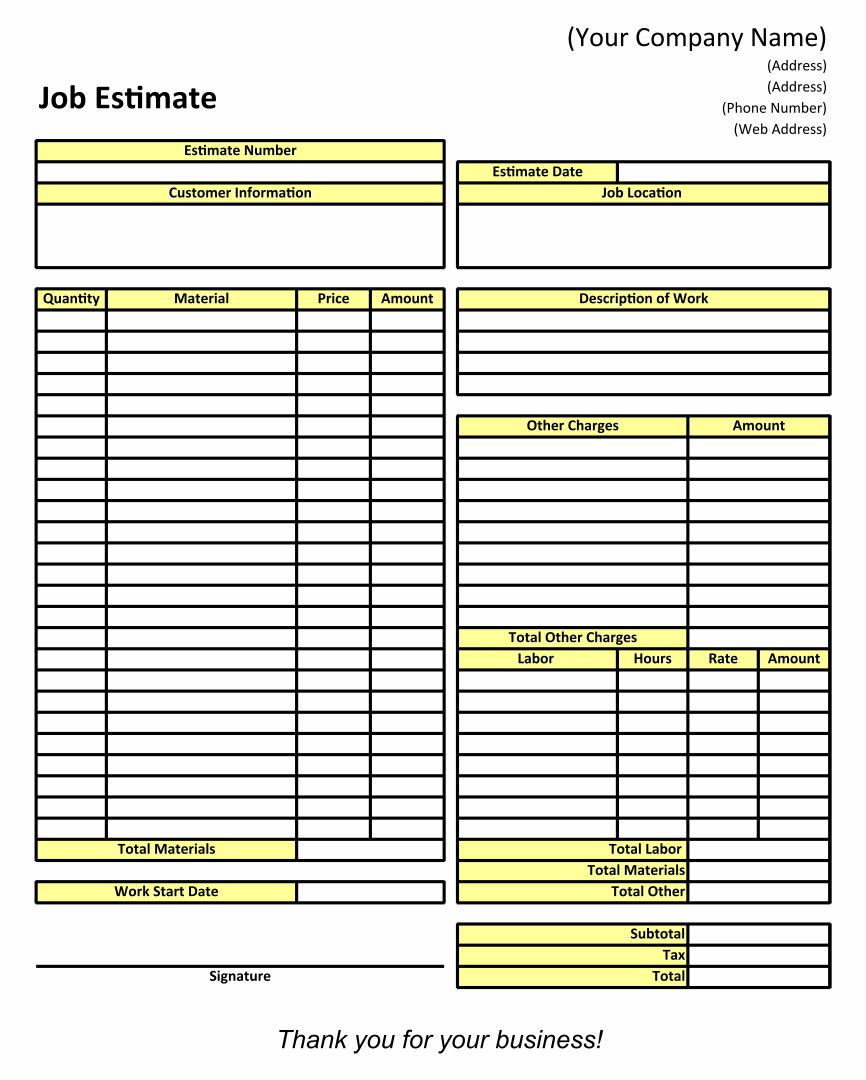 gutter-estimate-templates