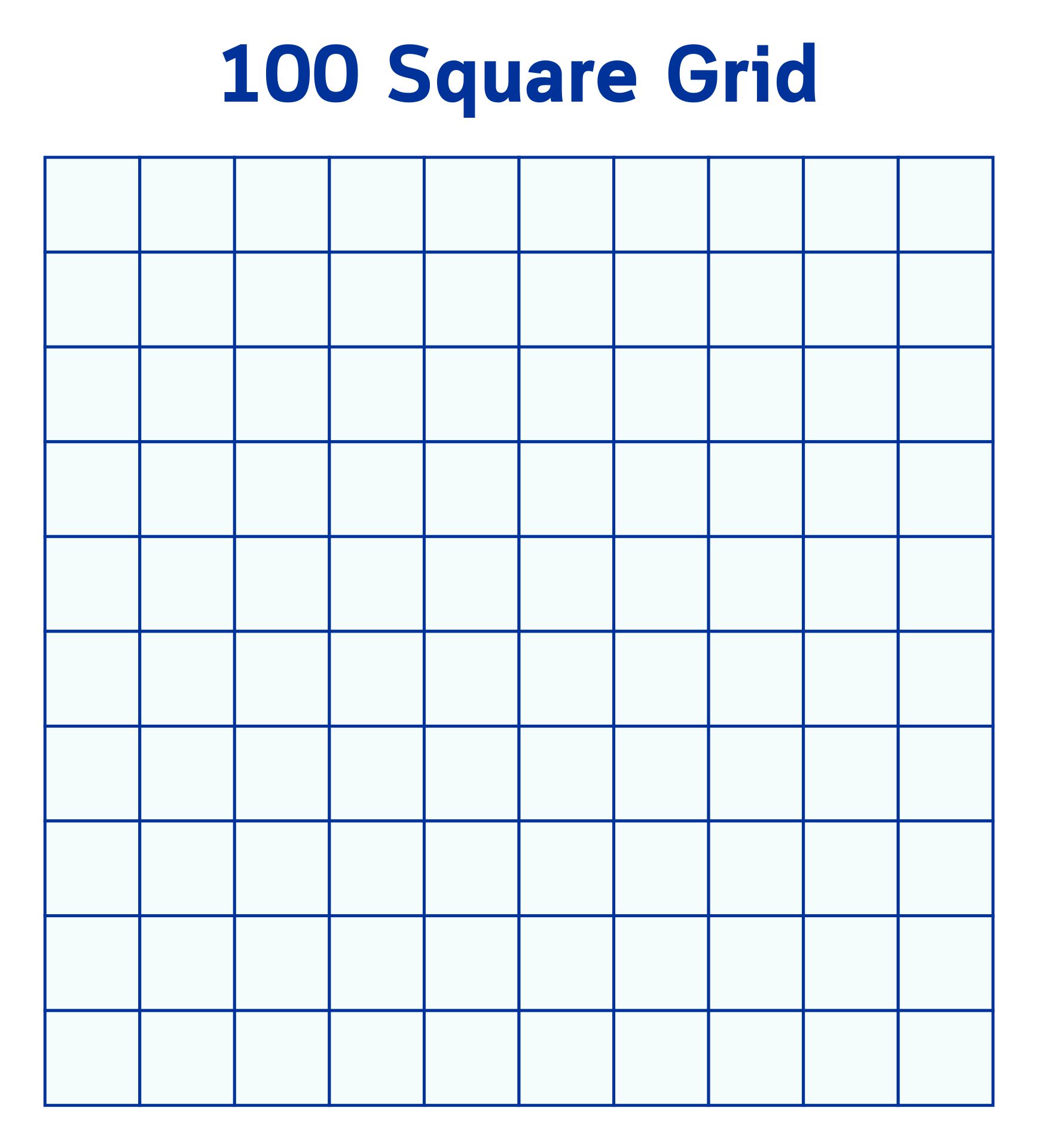 10 Best Printable Hundred Square Printablee