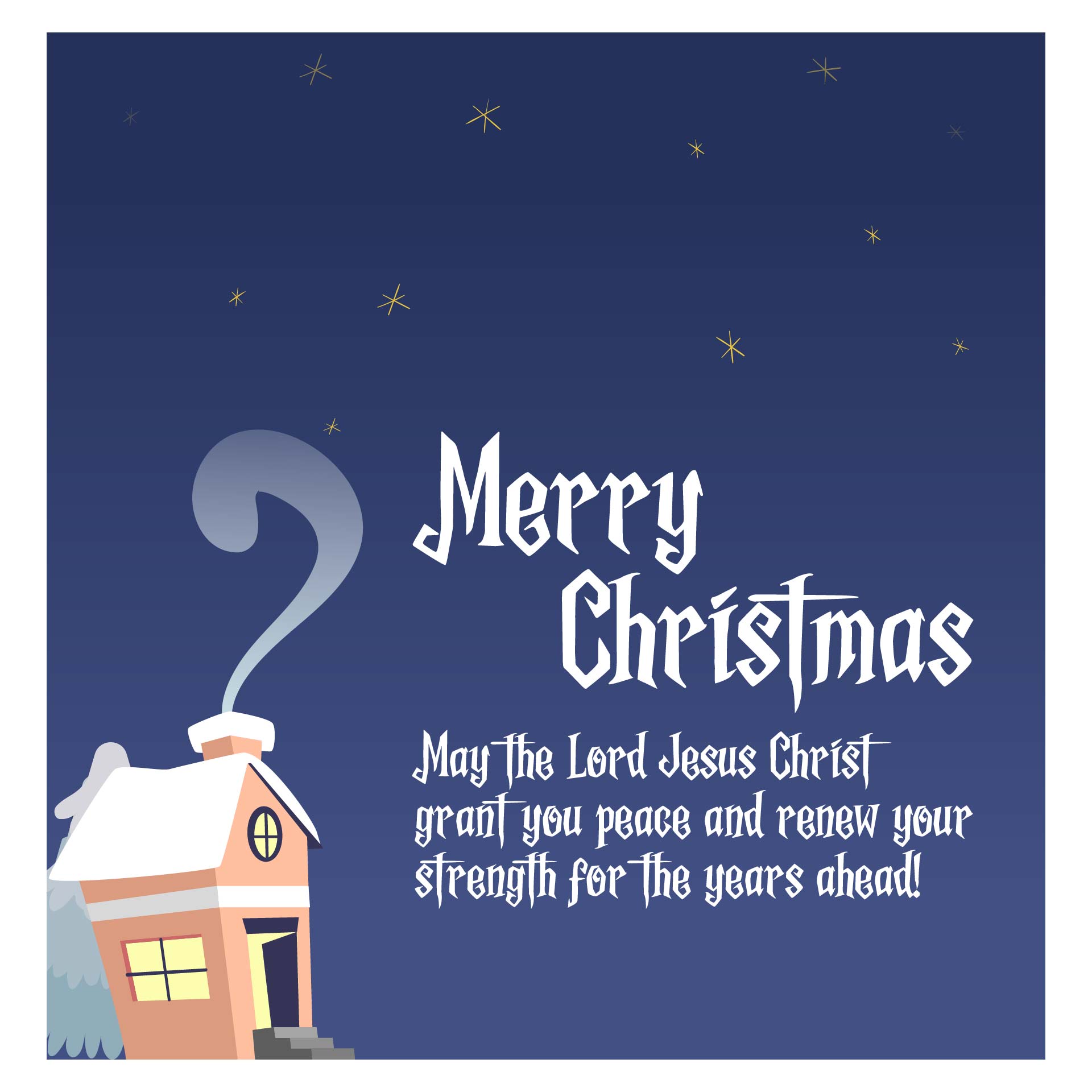  Printable Christian Christmas Greetings Card