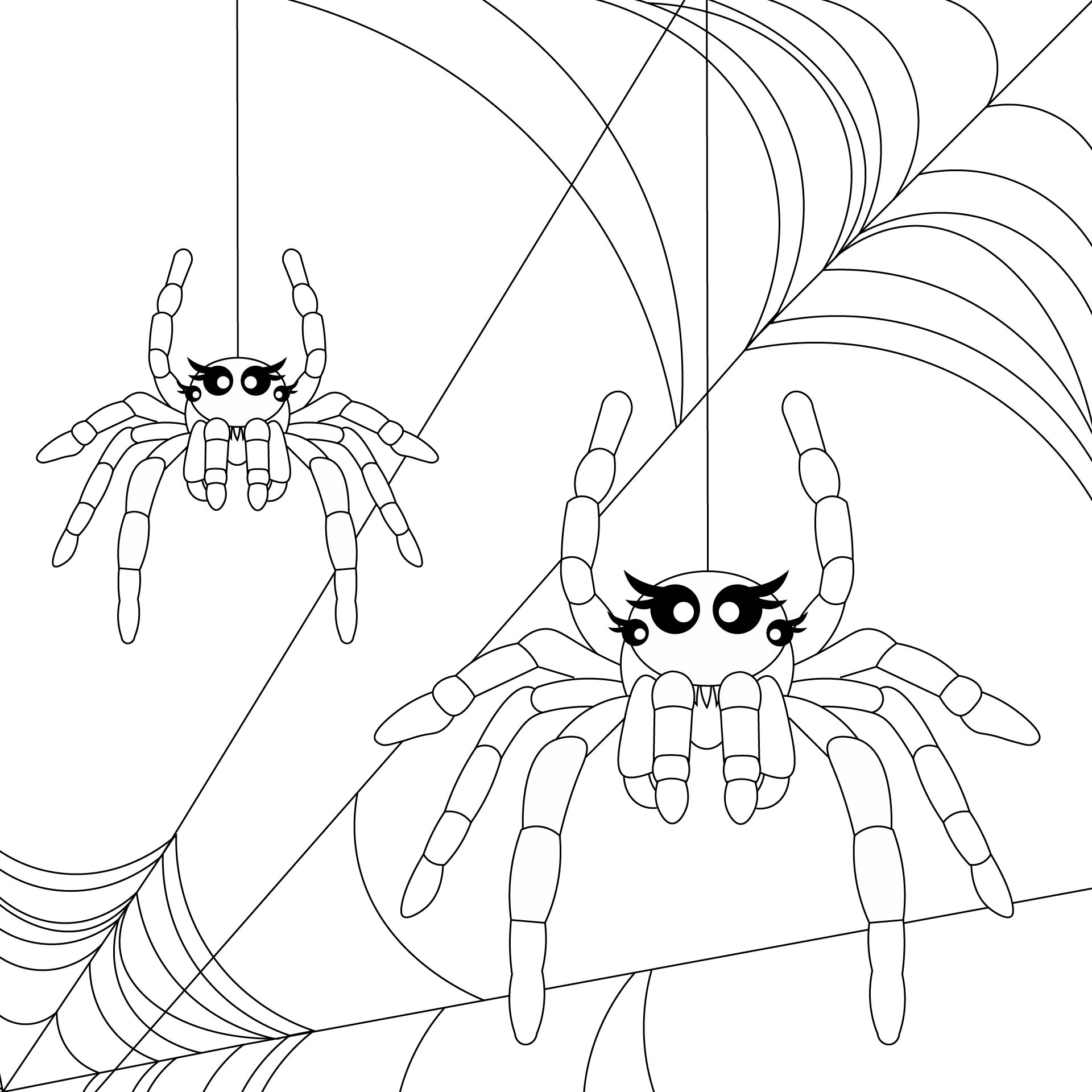 Miss Spider Coloring Pages