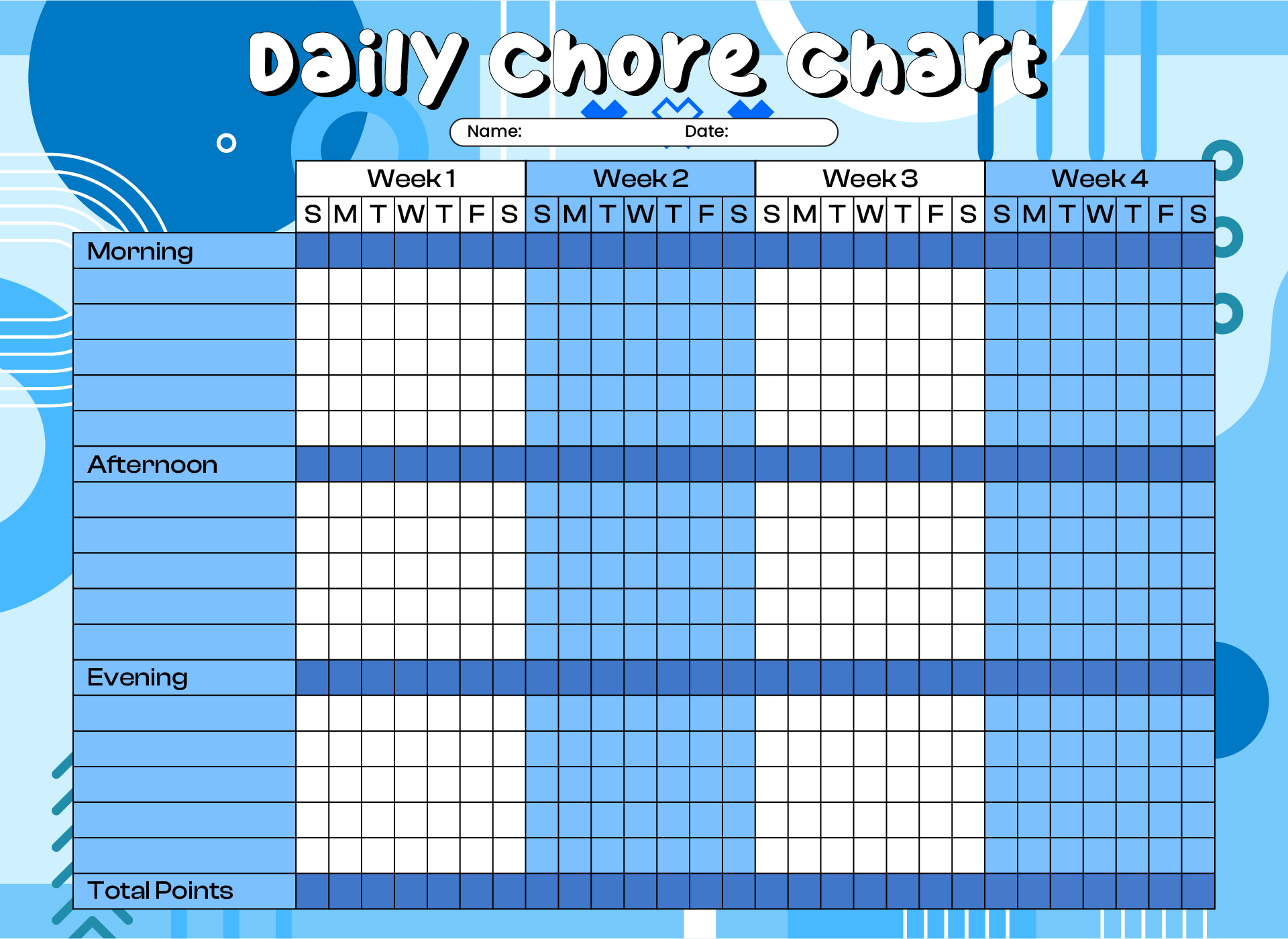 9 Best Printable Household Chore Charts