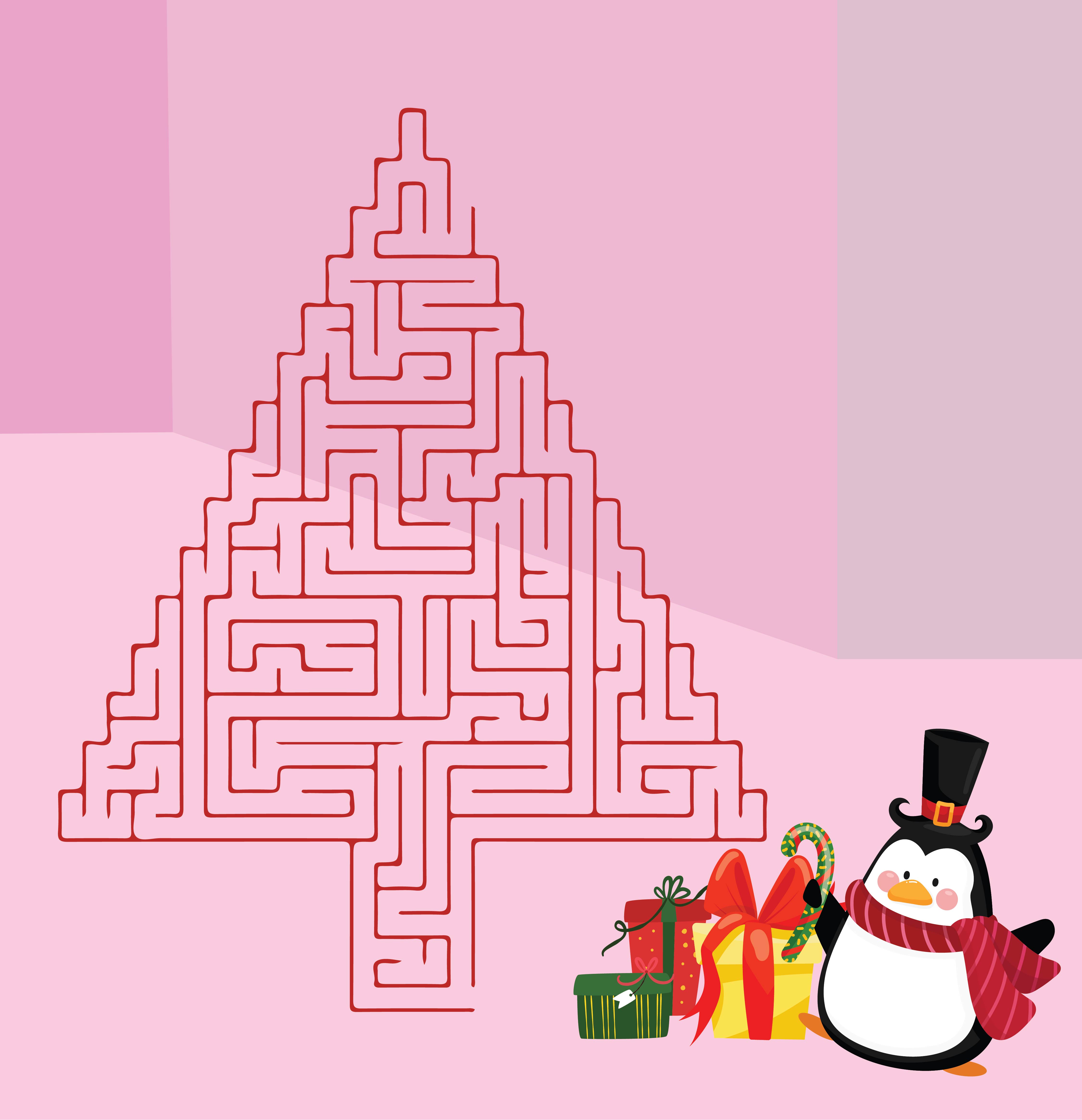 Printable Christmas Mazes