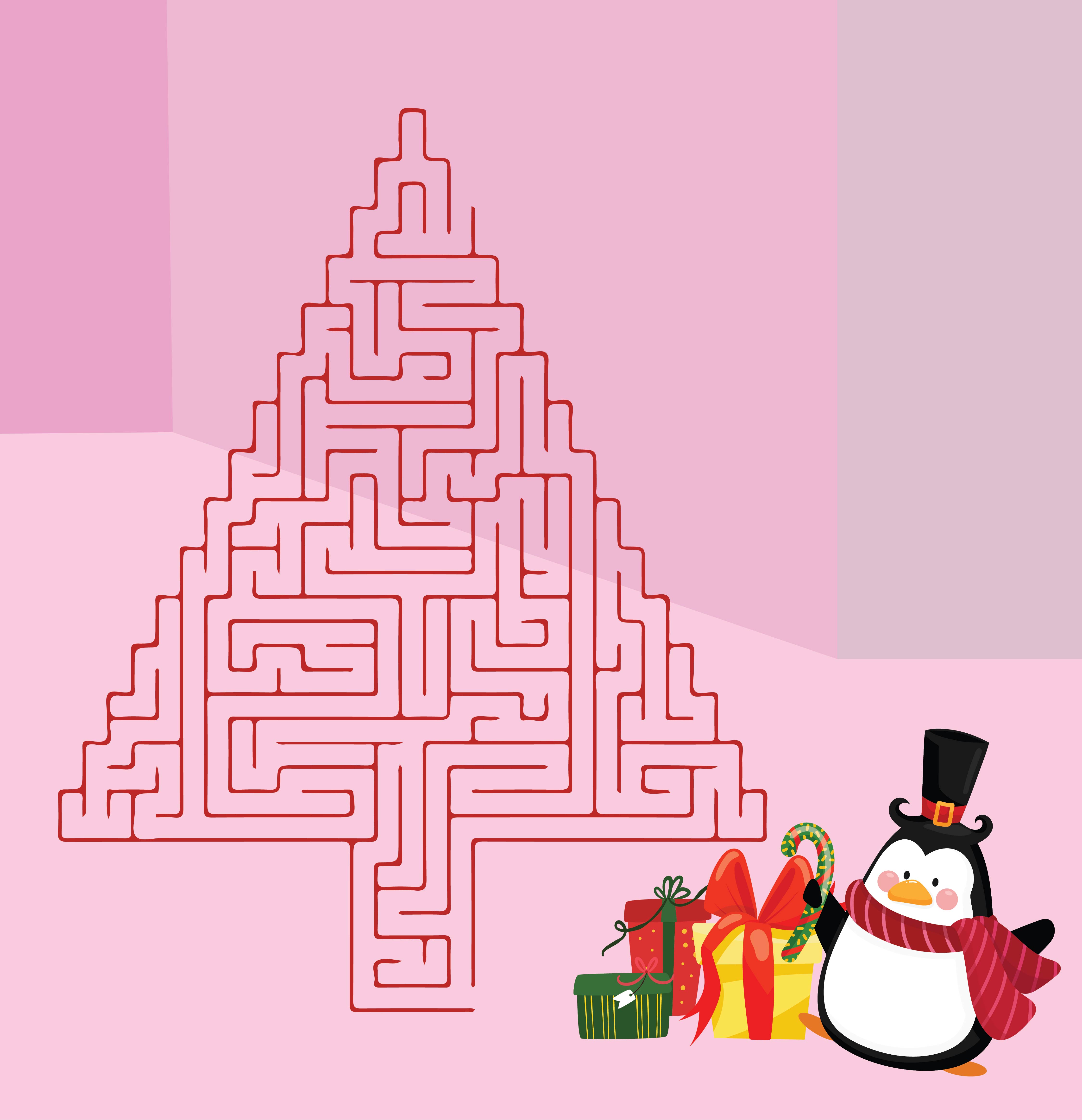 4 Best Christmas Tree Maze Printable Printablee