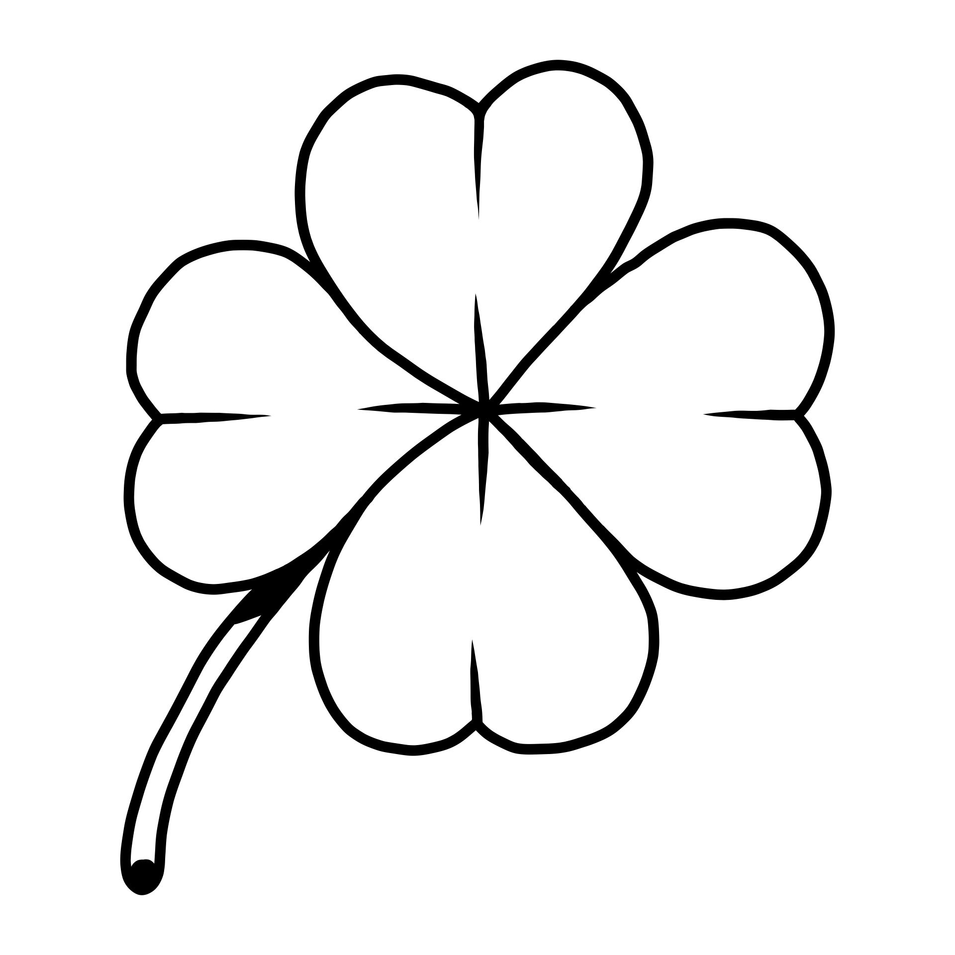 Shamrock Coloring Page Templates