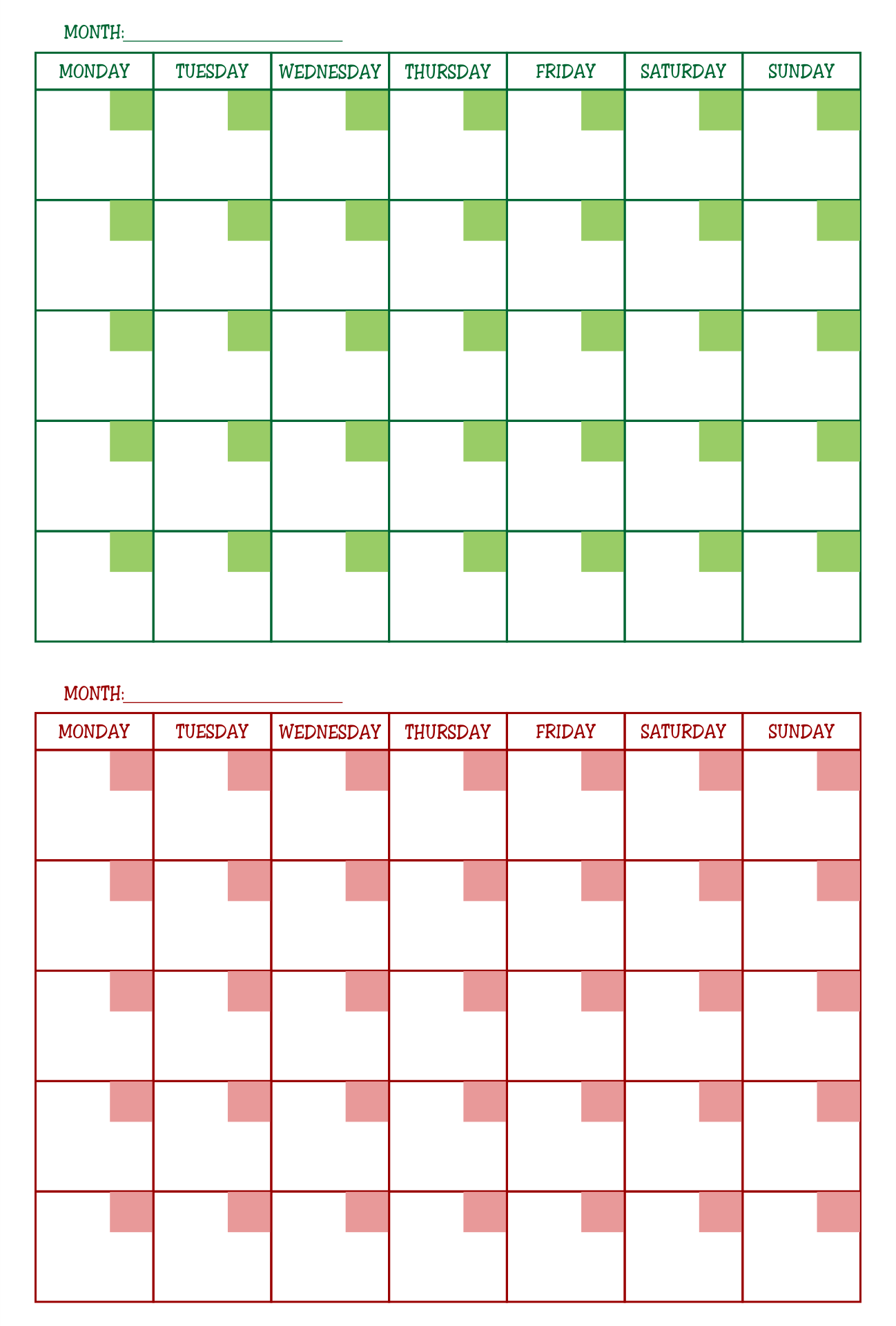 10 Best Two Month Calendar Printable PDF For Free At Printablee
