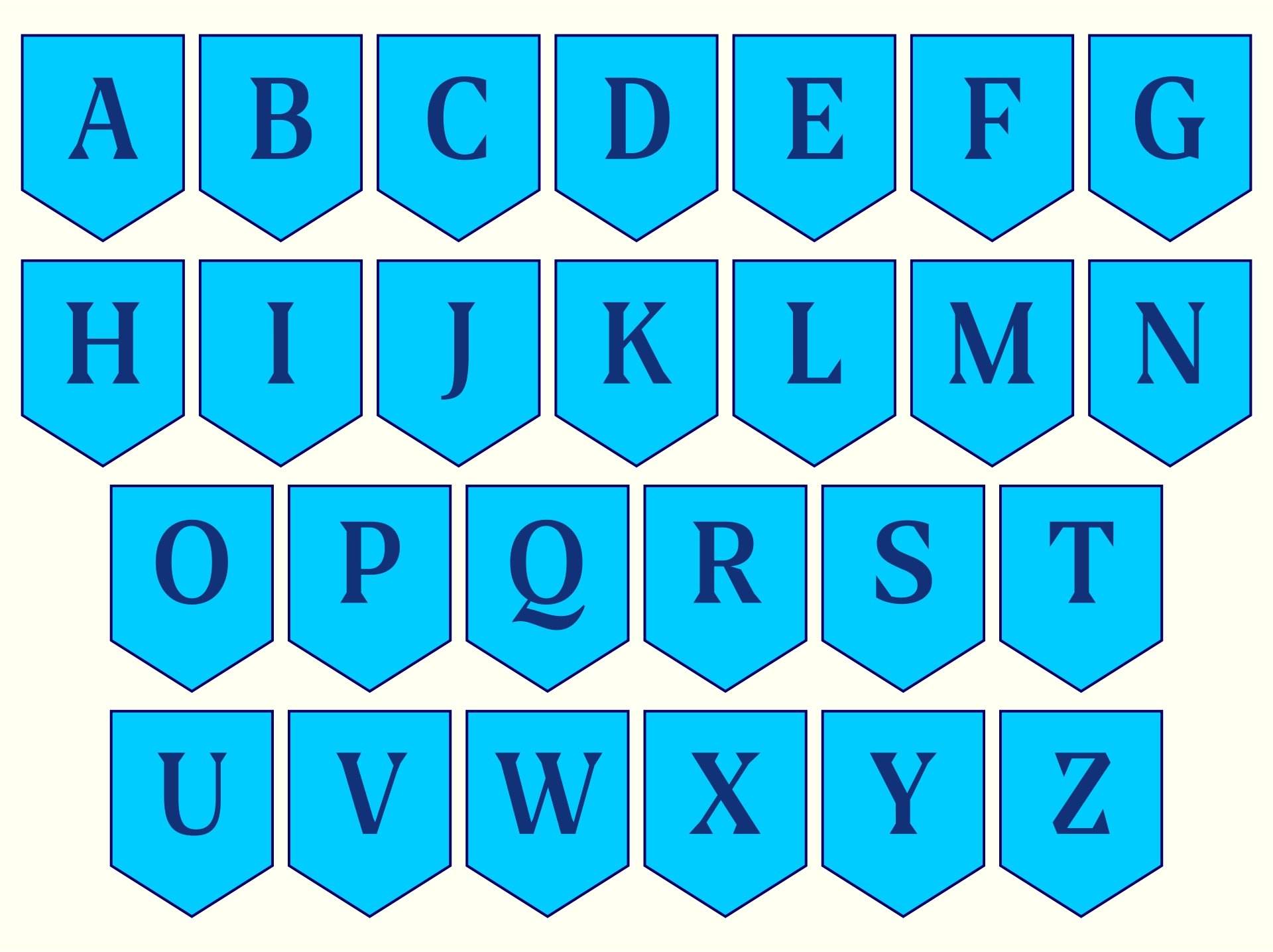 10 Best DIY Printable Alphabet Letters Printablee