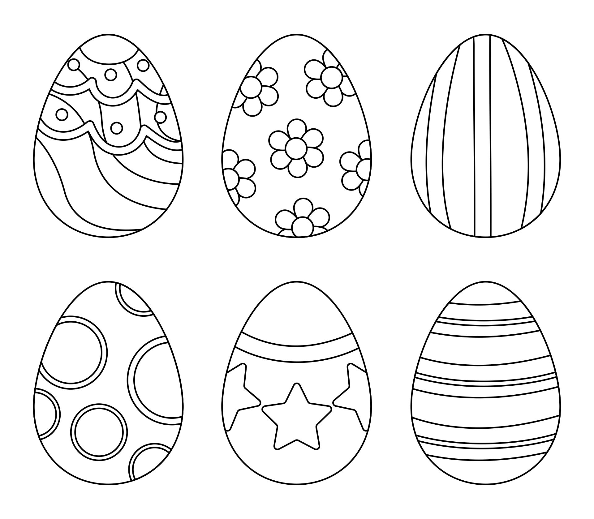 Easter Egg Pattern Template