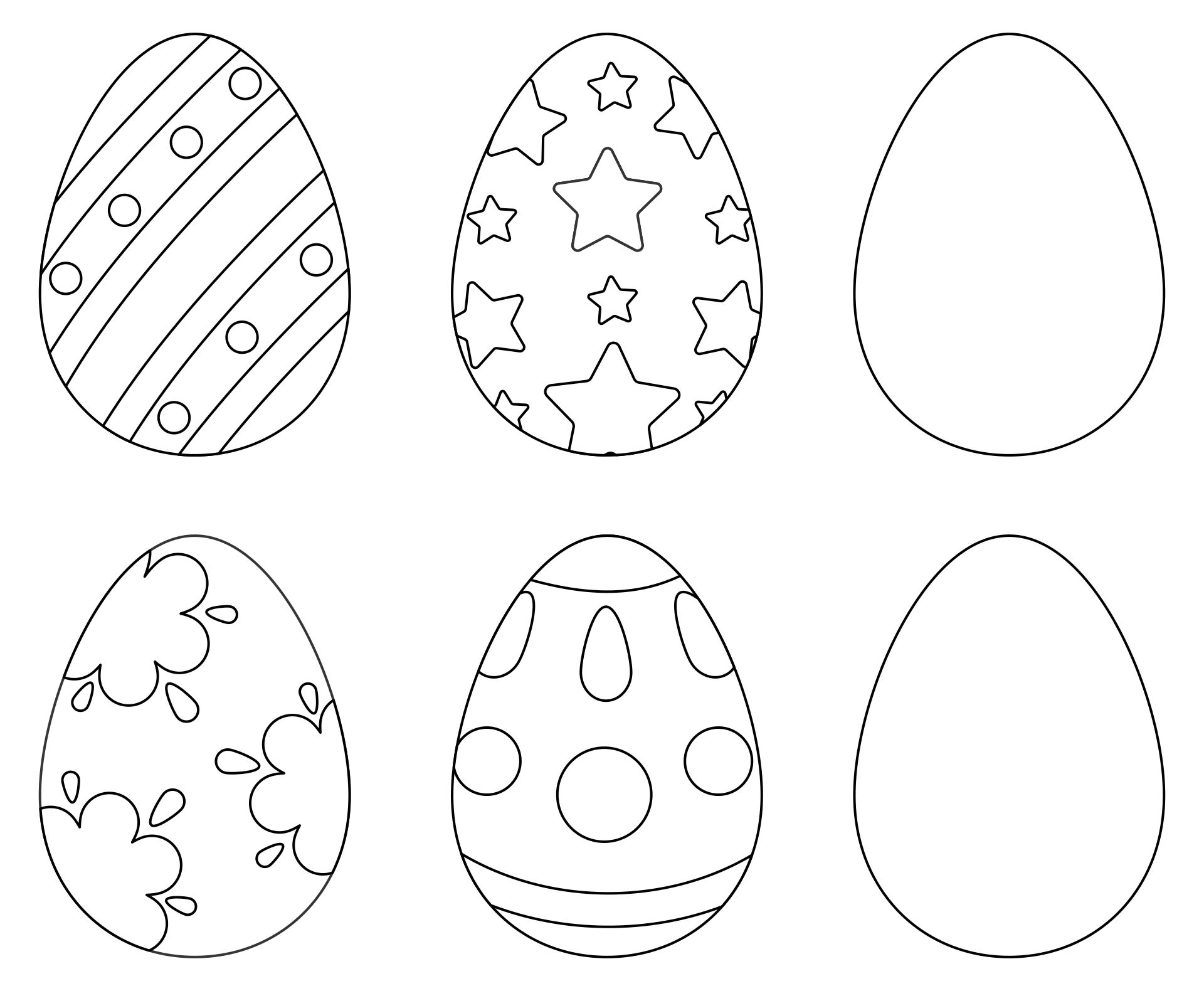  Printable Easter Egg Template