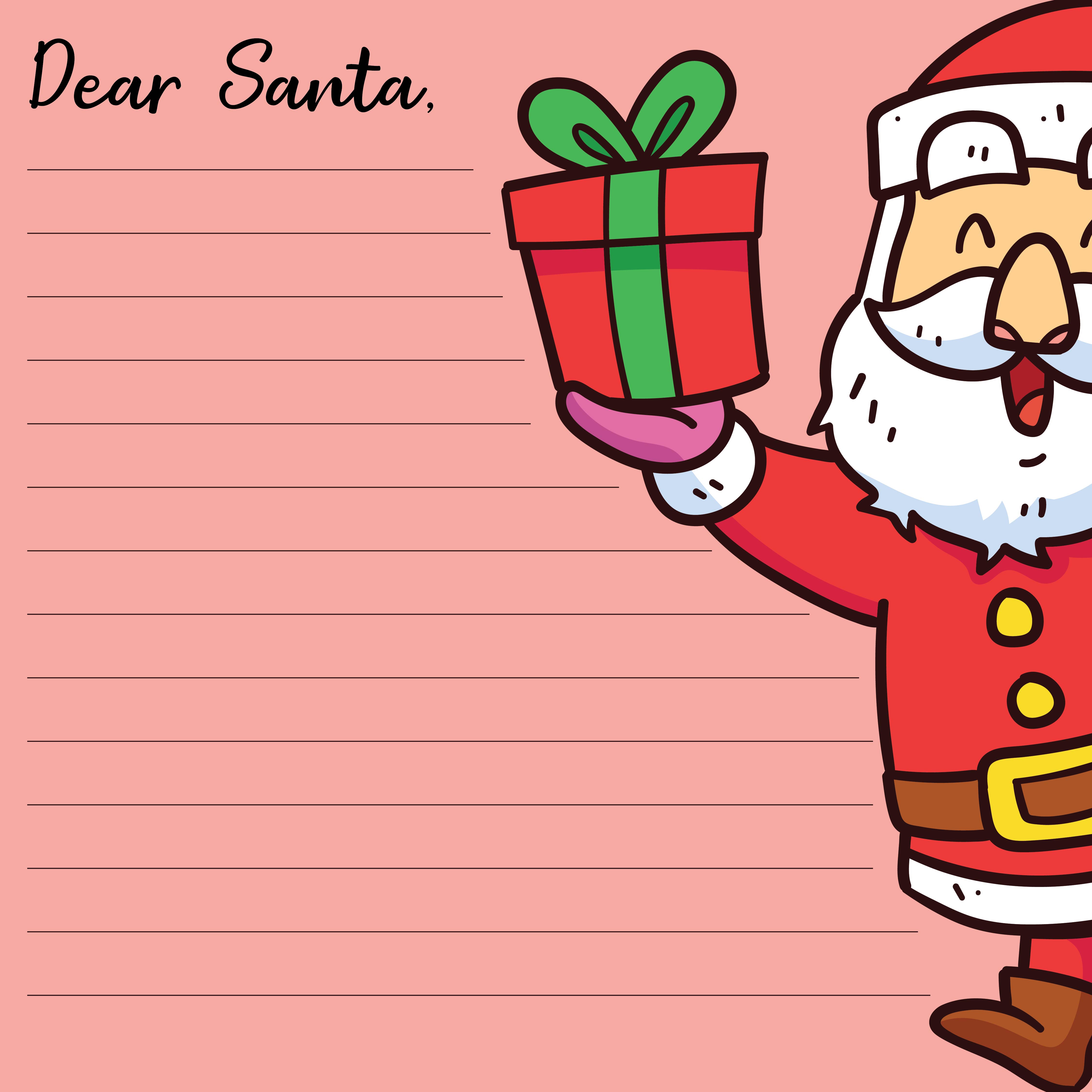 10 Best Christmas Santa Letter Printable PDF for Free at Printablee