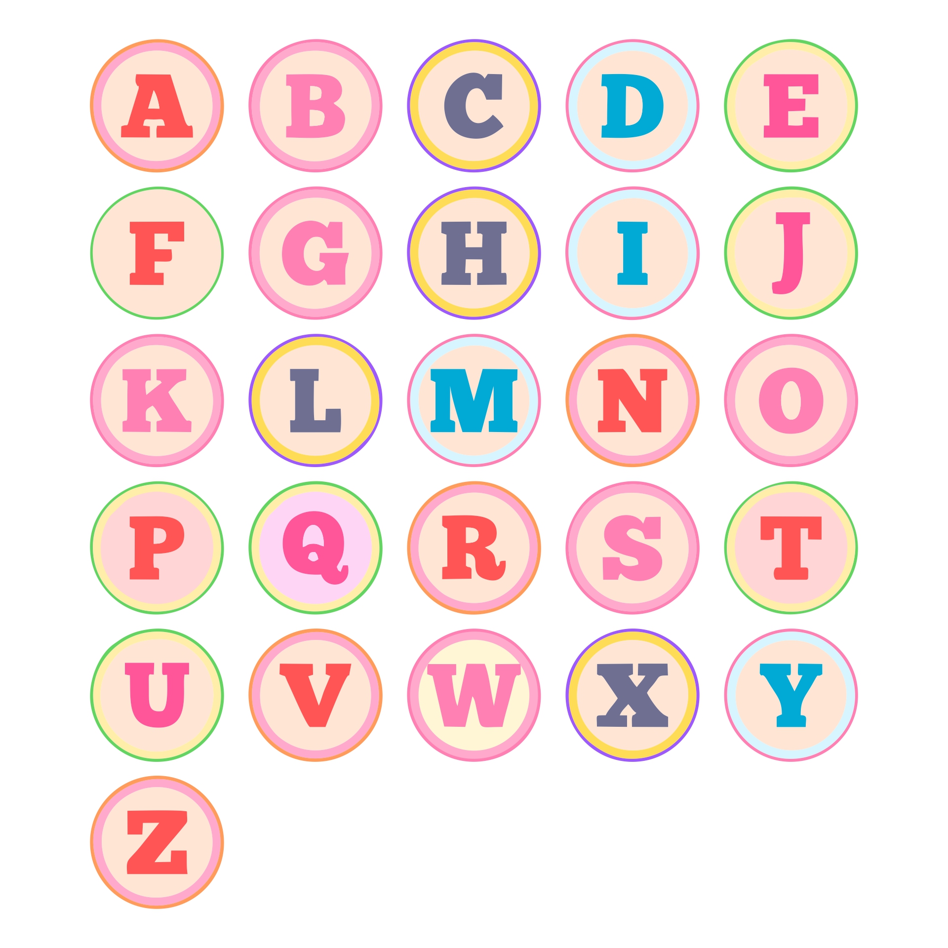 DIY Printable Alphabet Letters