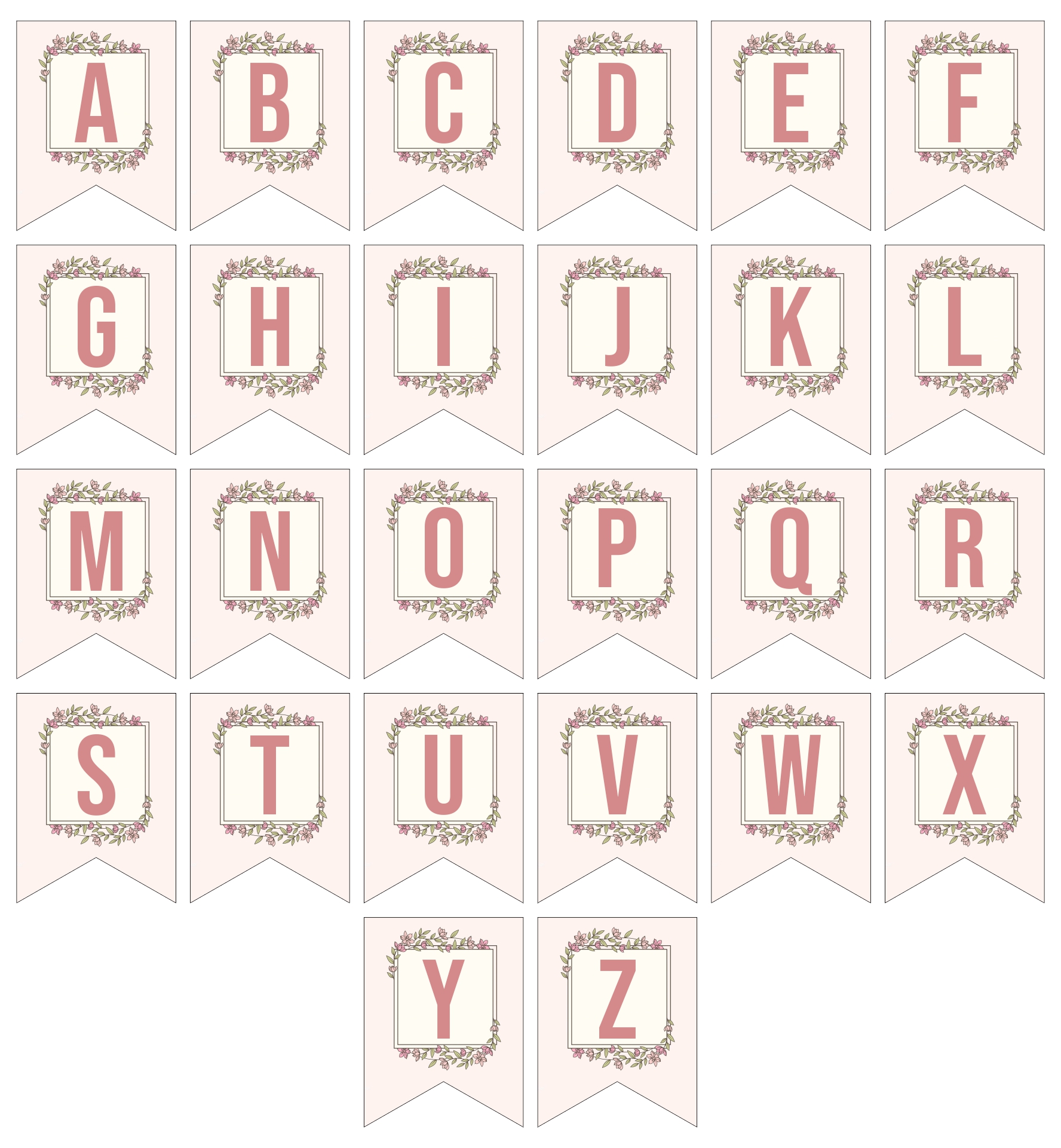 Large Printable Letters DIY