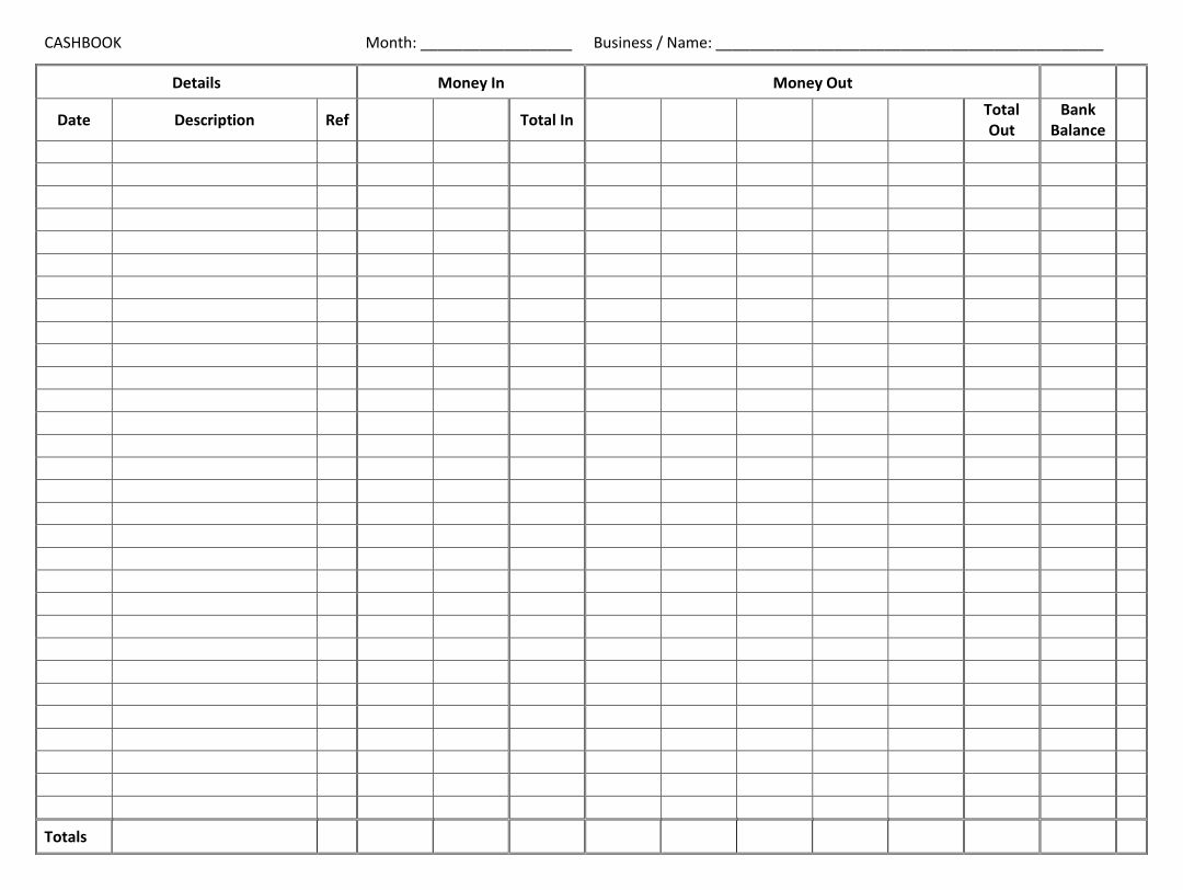25 Best Accounting Ledger Template Printable - printablee.com In Blank Ledger Template