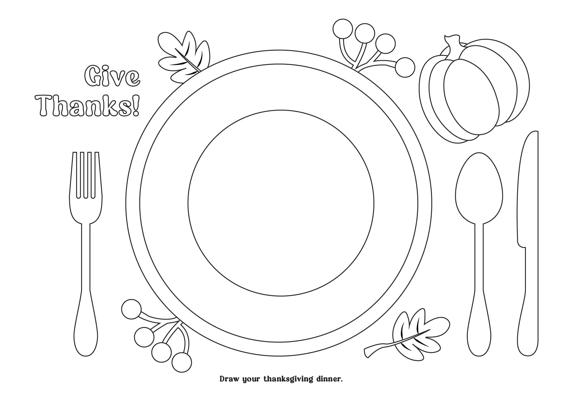 Printable Thanksgiving Mats