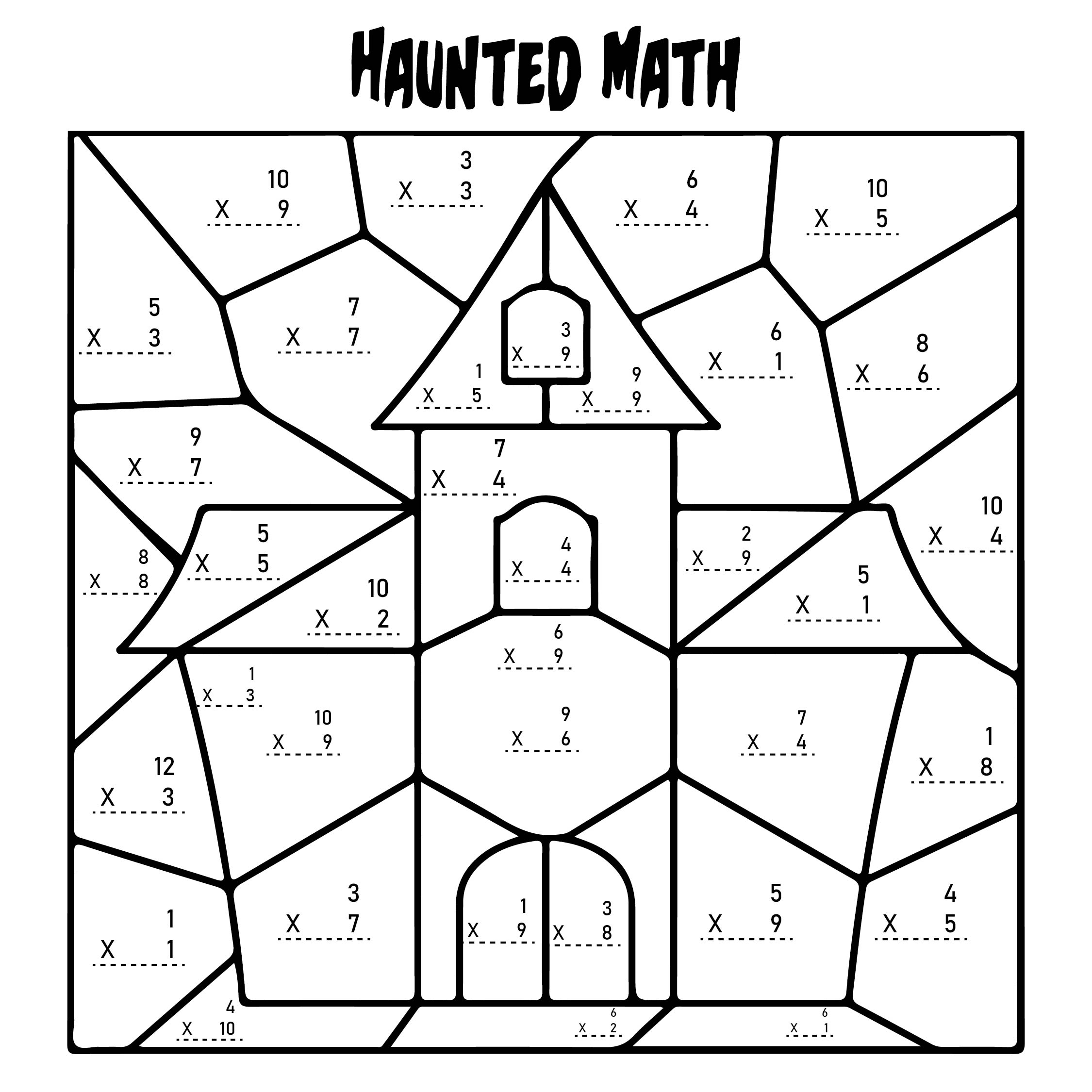 Halloween Math Worksheets Printables Free