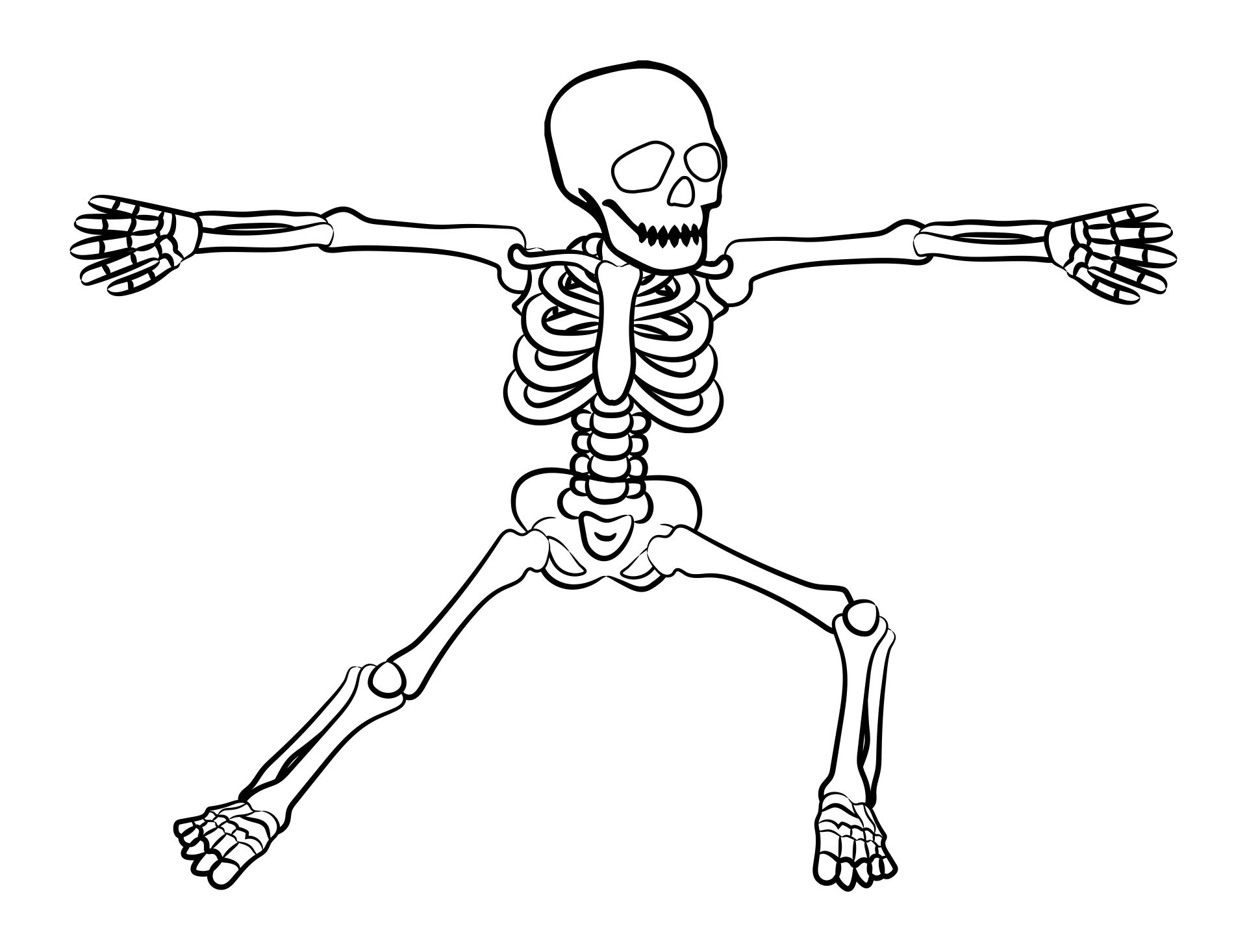 Halloween Skeleton Coloring Pages