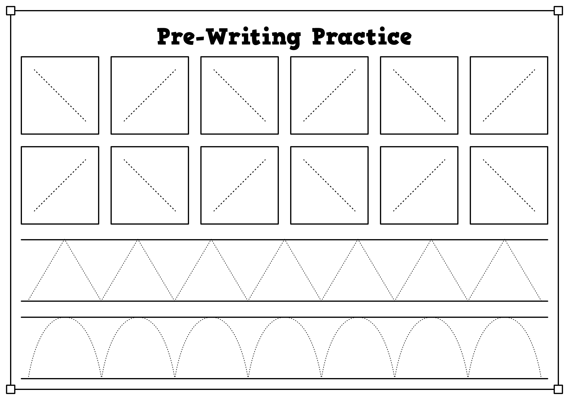 10 Best Pre Writing Skills Printable Worksheet - printablee.com