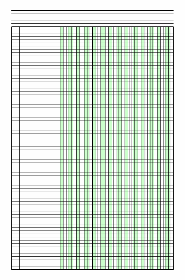 Printable Accounting Ledger Paper