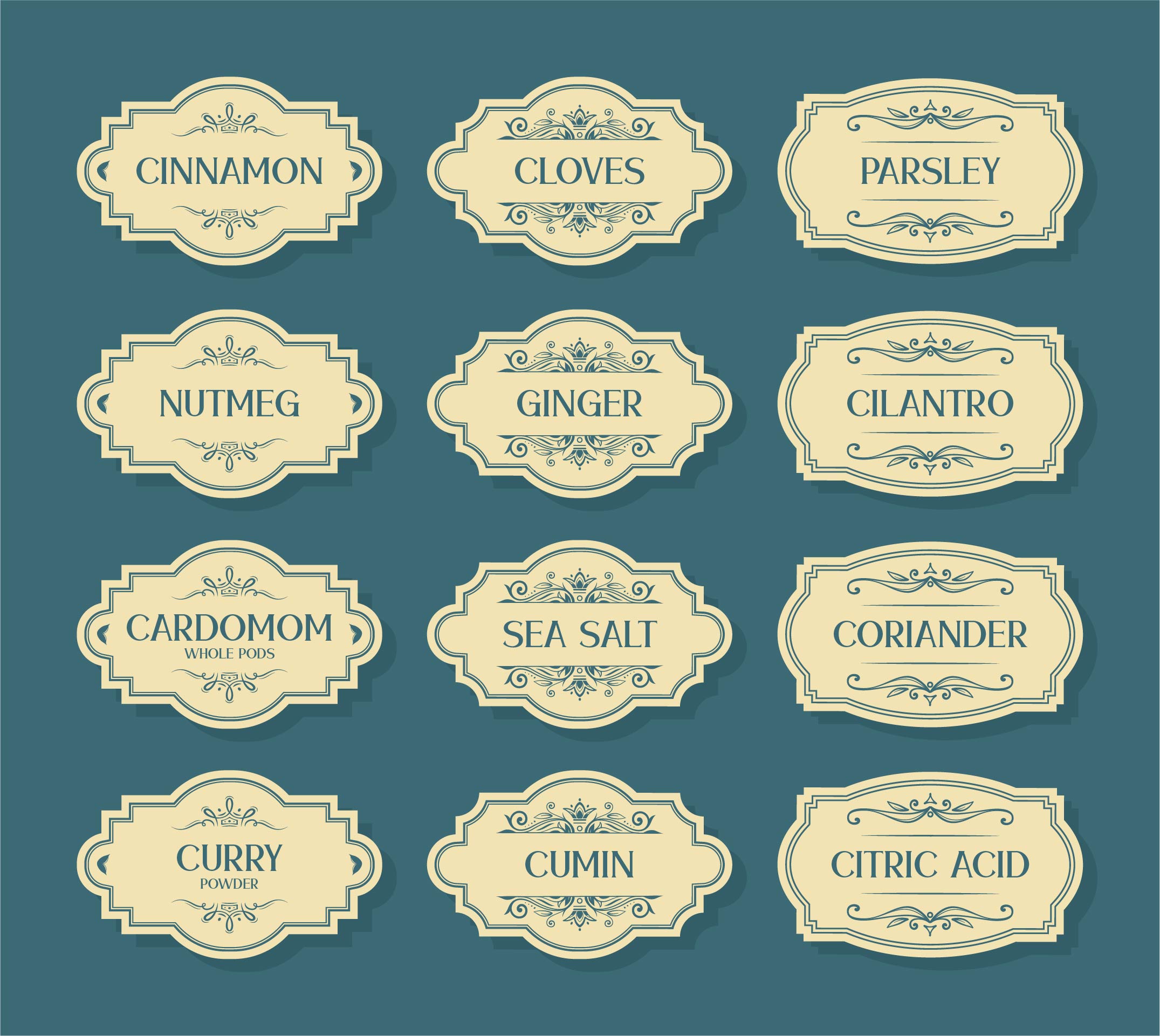 5 Best Images Of Vintage Spice Labels Free Printable - vrogue.co