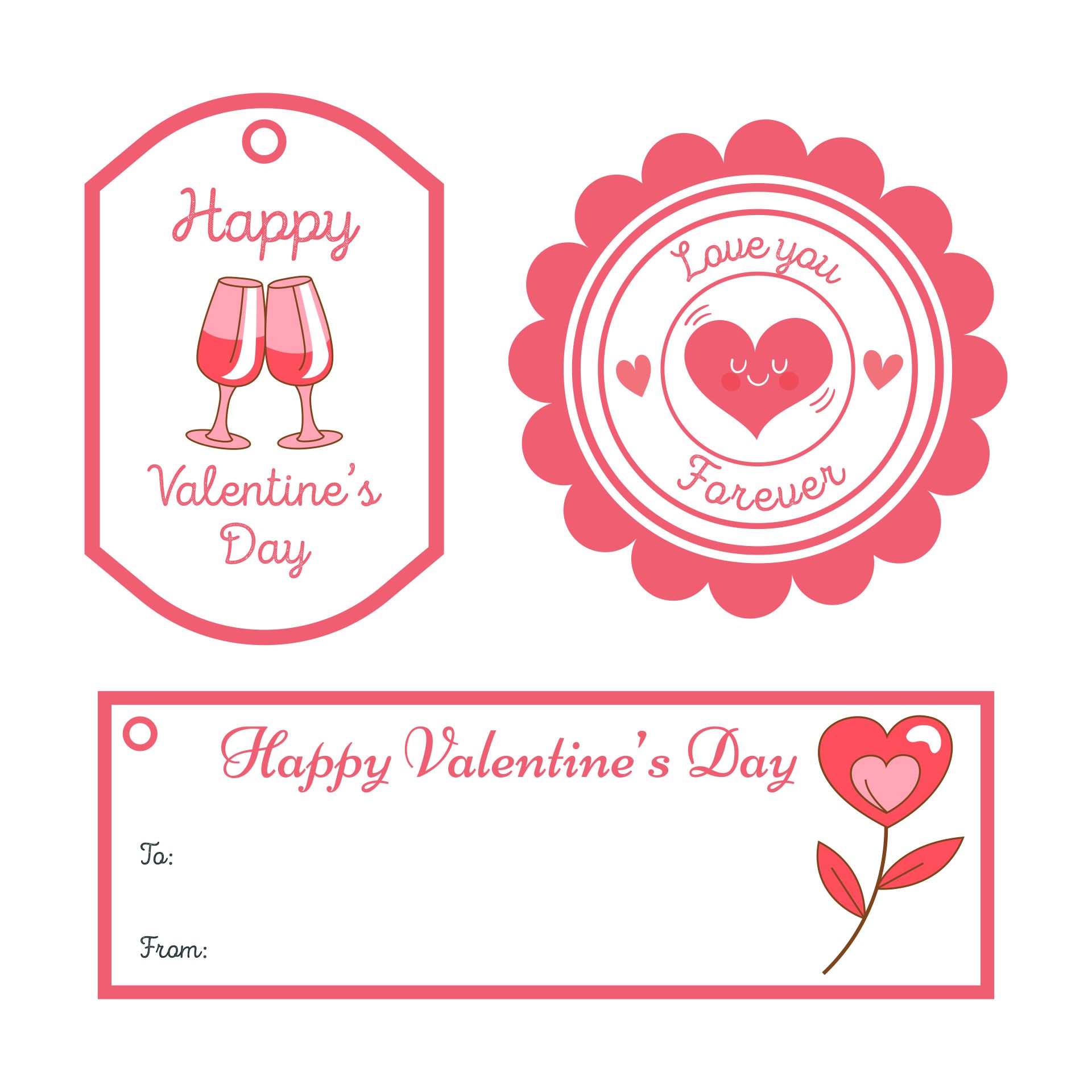 Gift Tags Valentine s Day 10 Free PDF Printables Printablee