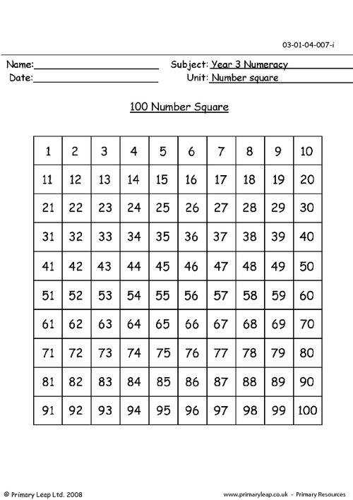 Download 7 Best Images of Large Number Sheets 1 To 100 Printable - Kindergarten Worksheets Numbers 1 100 ...