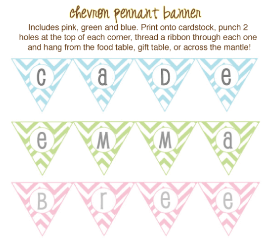 Printable Baby Shower Banners