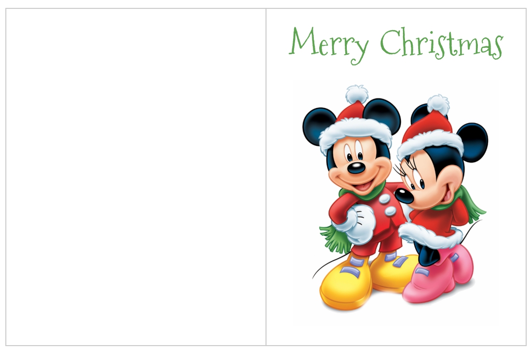  Disney Printable Christmas Cards