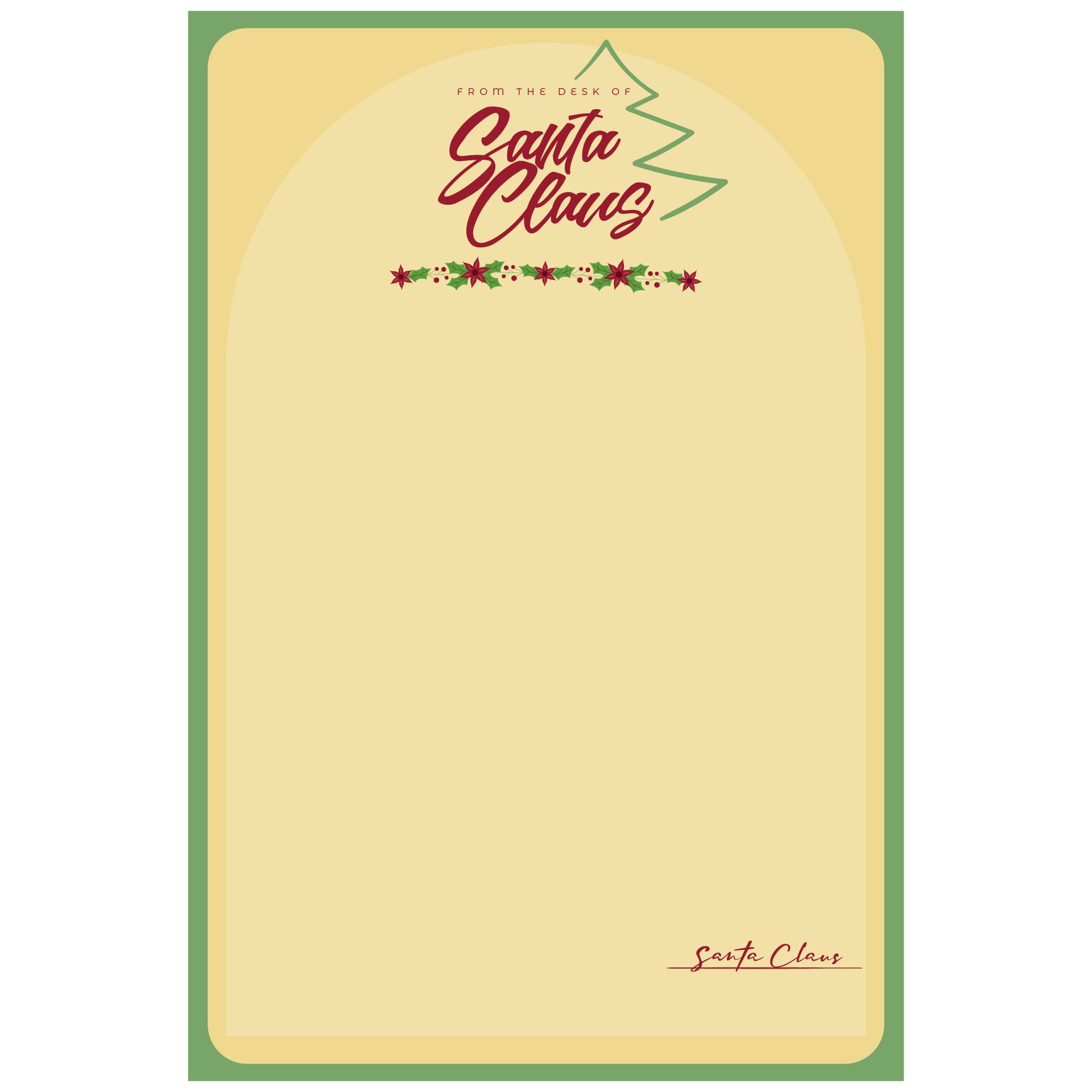 santa claus letterhead