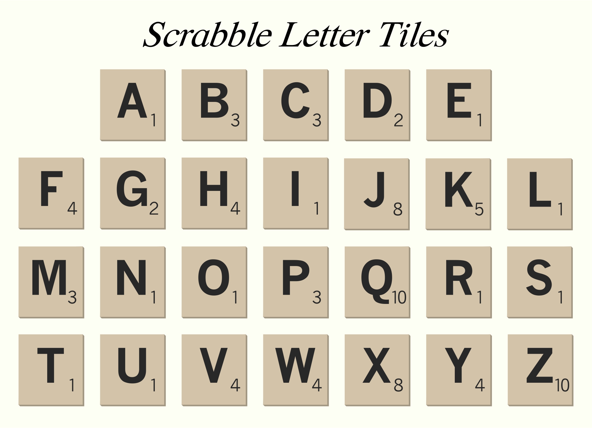 10 best free printable letter tiles printablee com