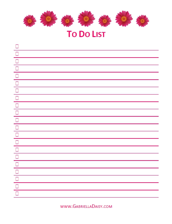 10 The Best Printable Things To Do List Template