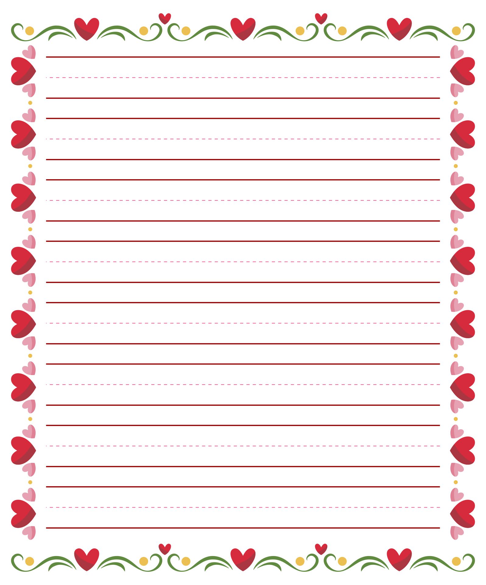 Printable Lined Paper With Border - prntbl.concejomunicipaldechinu.gov.co