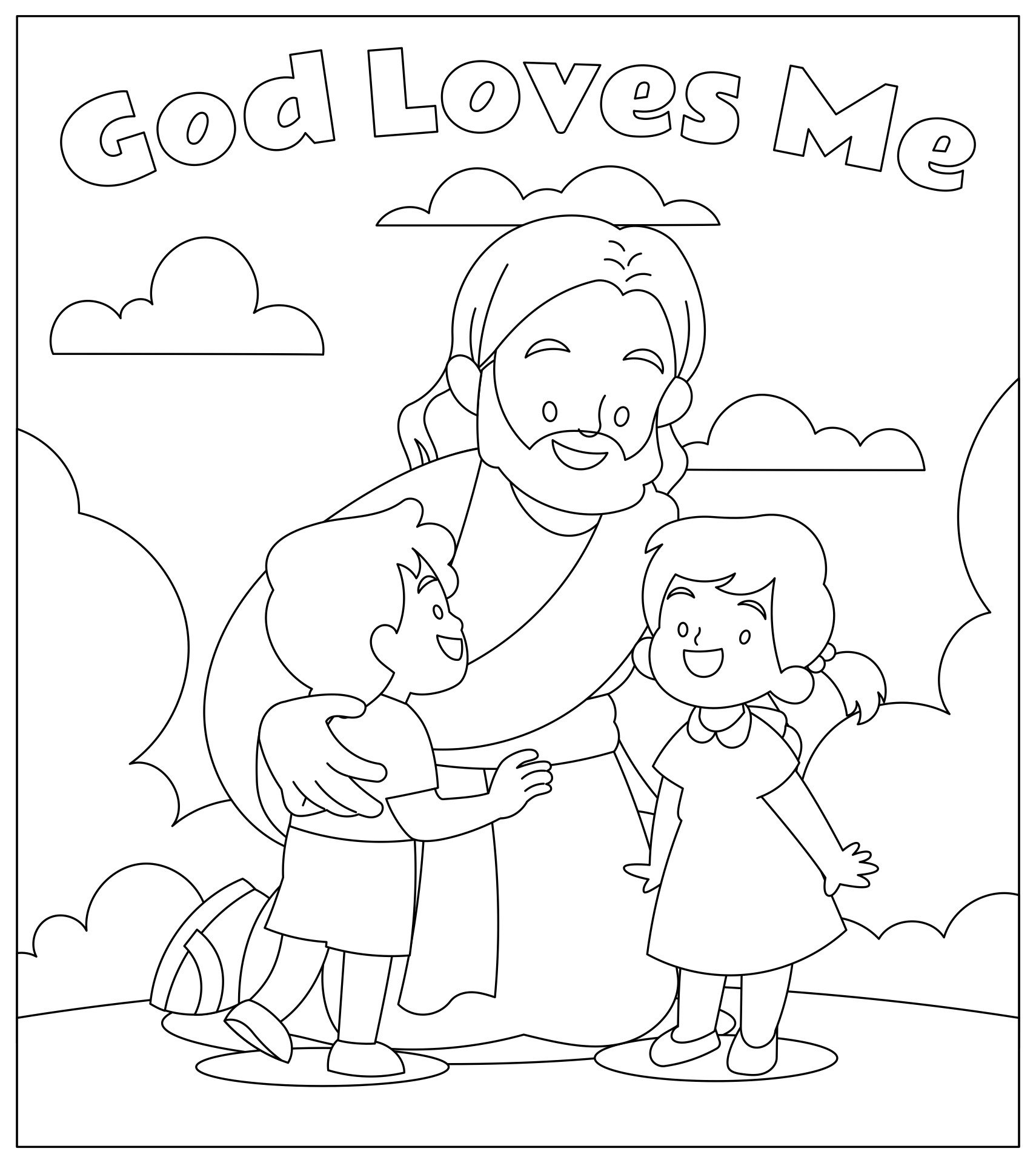 God Knows Me Coloring Page