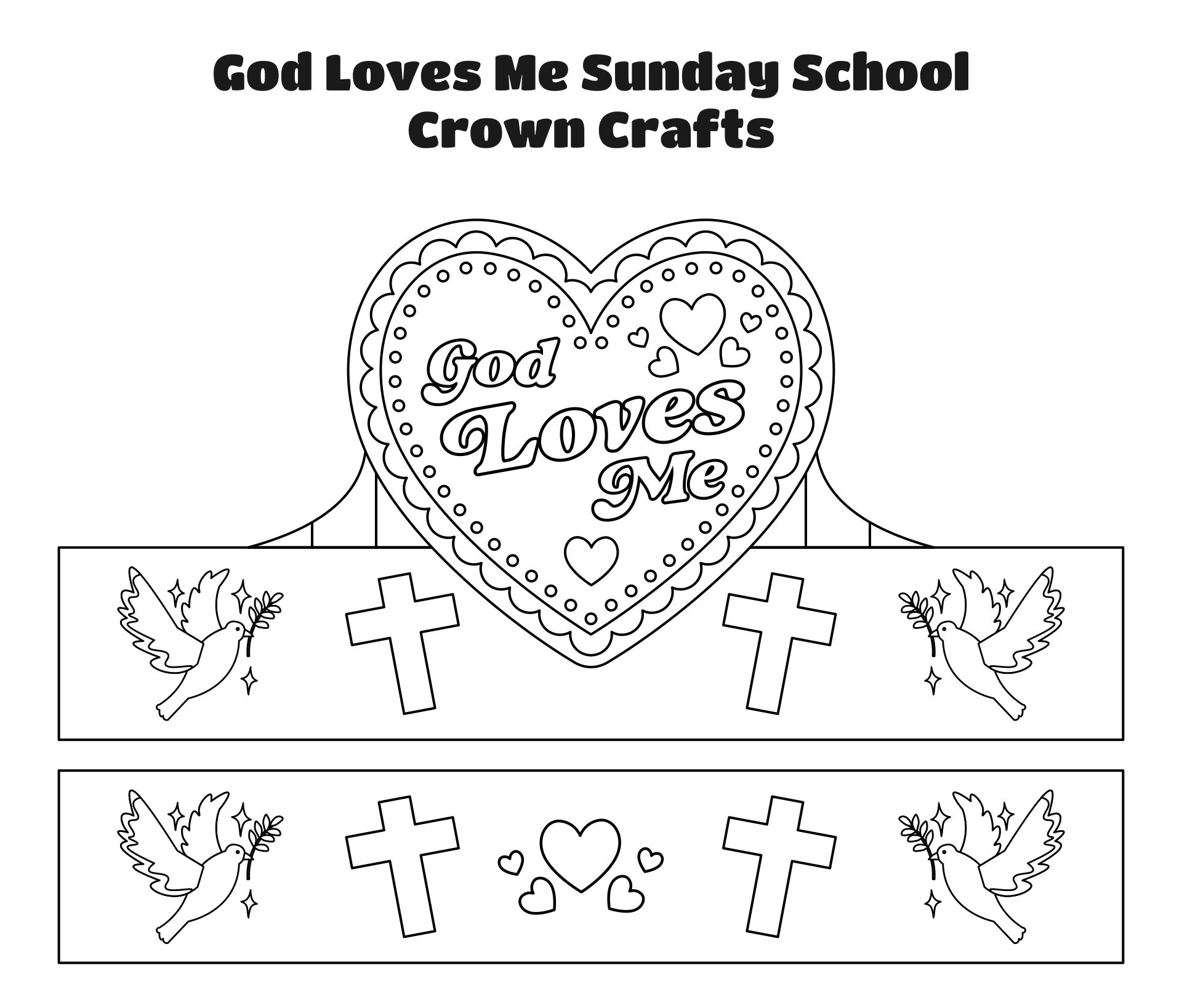 God Loves Me Sunday School Crafts